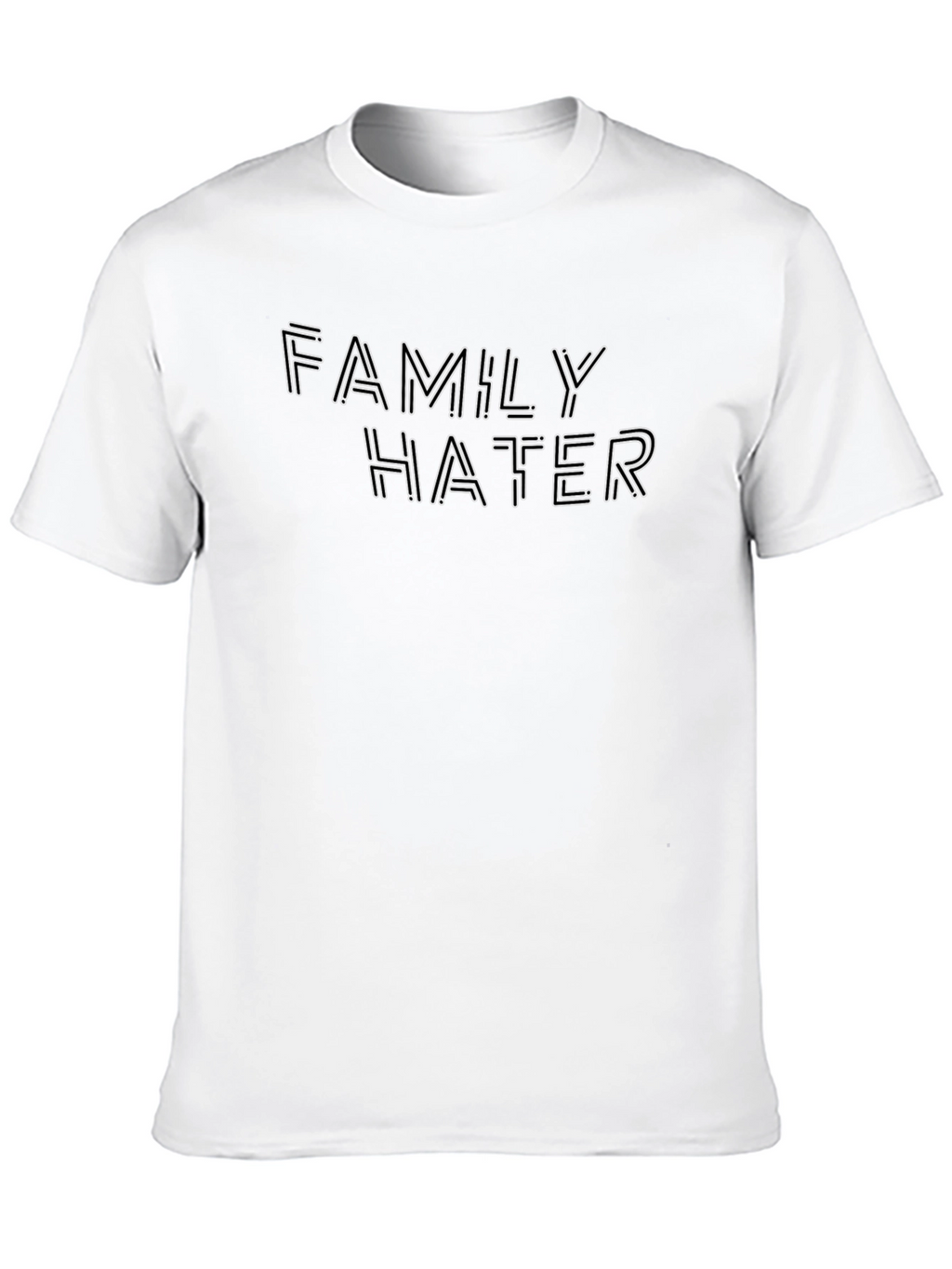 Family Hater Graphic Tee - Edgy Style