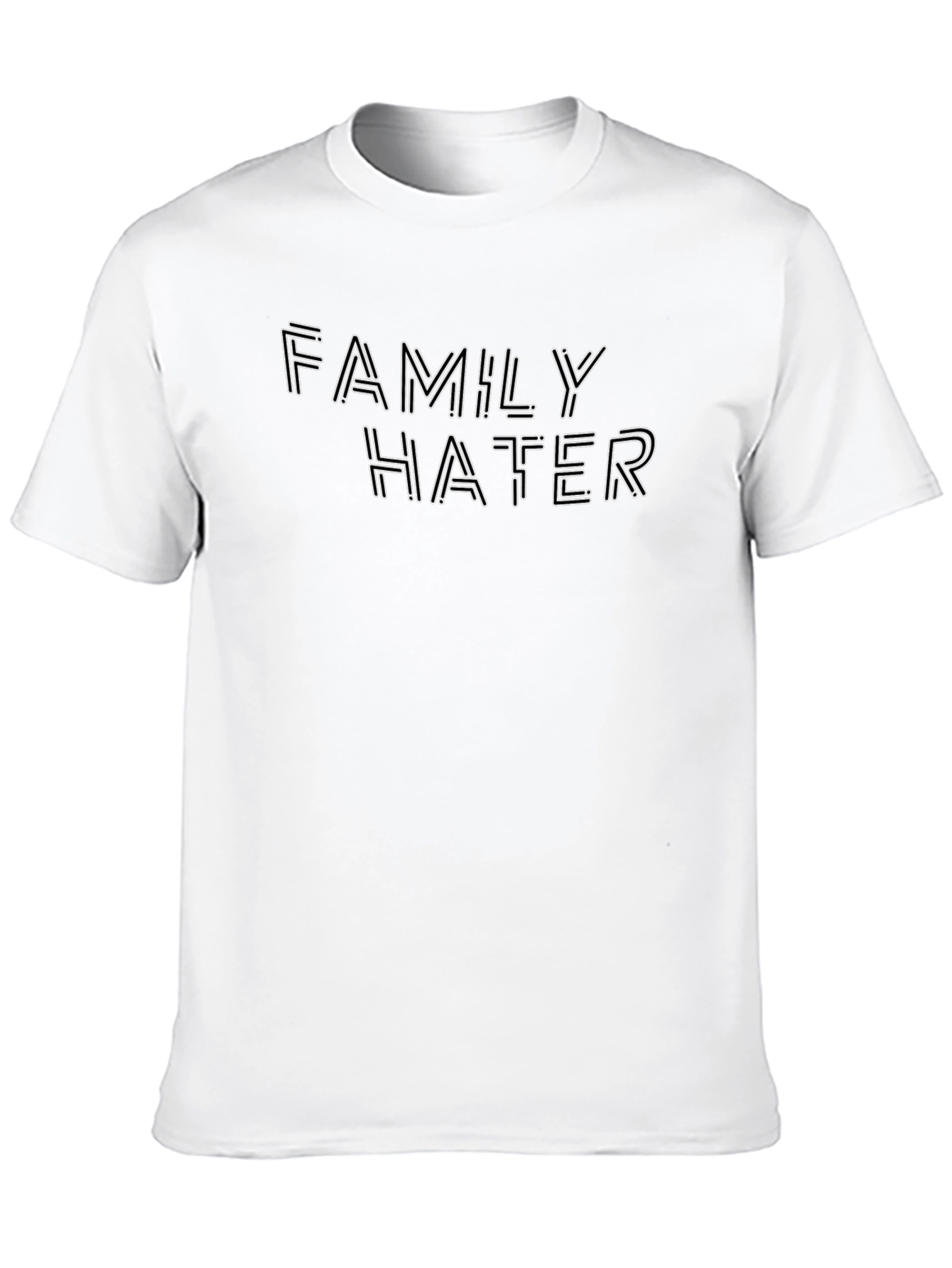 Family Hater Graphic Tee - Edgy Style