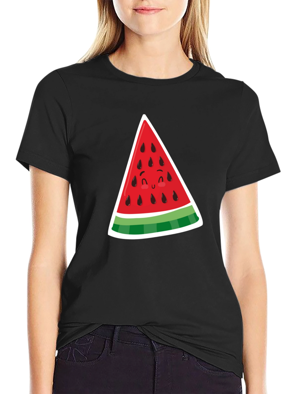 Cute Watermelon Slice Graphic Tee