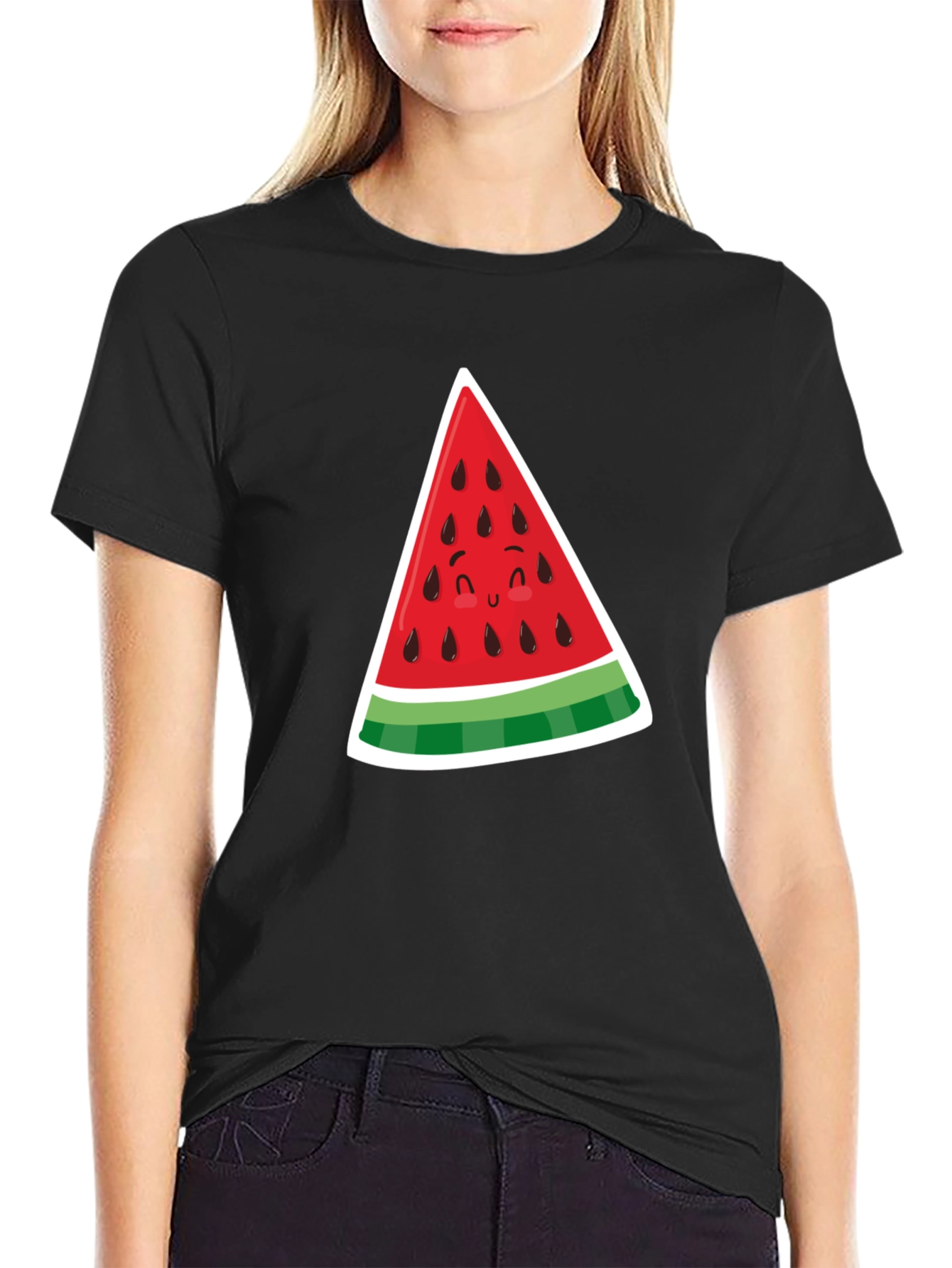 Cute Watermelon Slice Graphic Tee