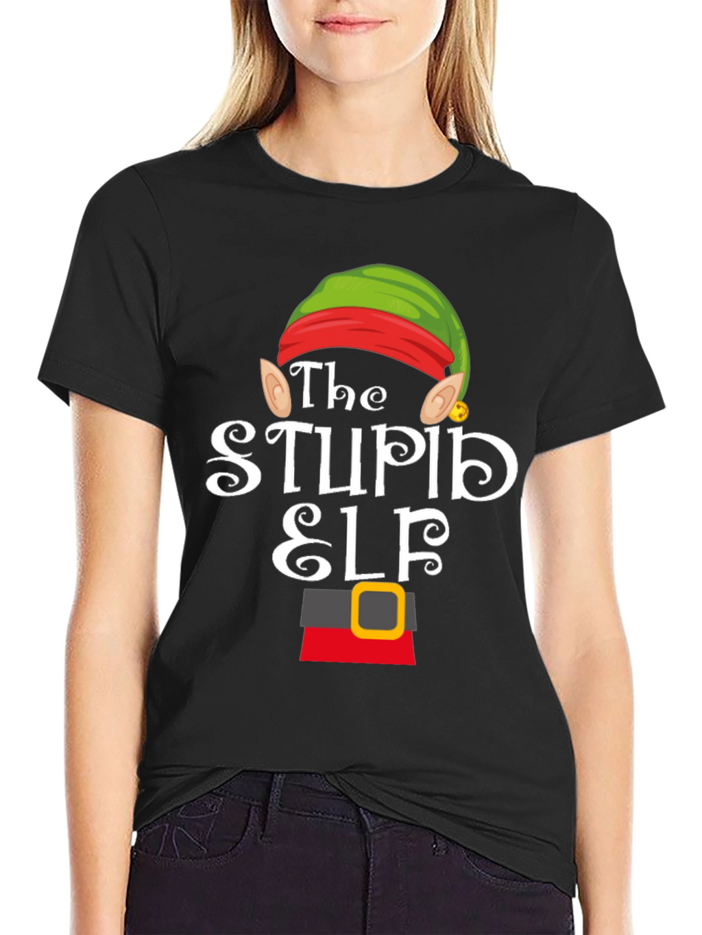The Stupid Elf Funny Christmas T-Shirt