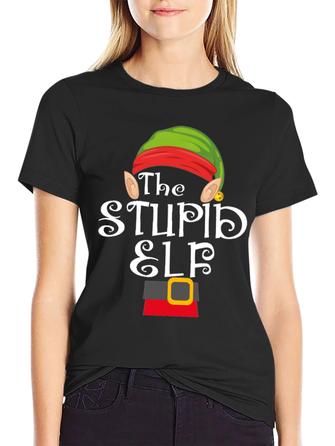 The Stupid Elf Funny Christmas T-Shirt