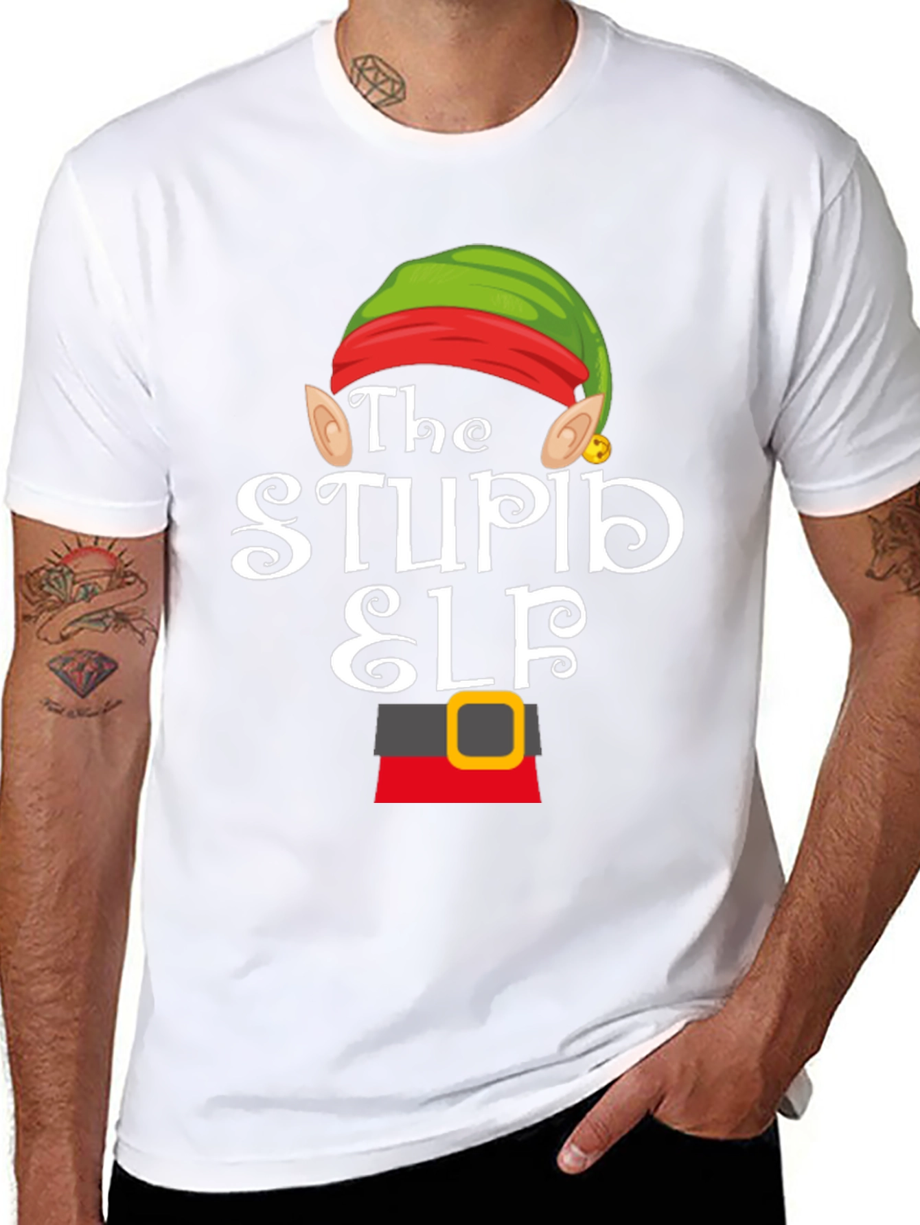 The Stupid Elf Funny Christmas T-Shirt