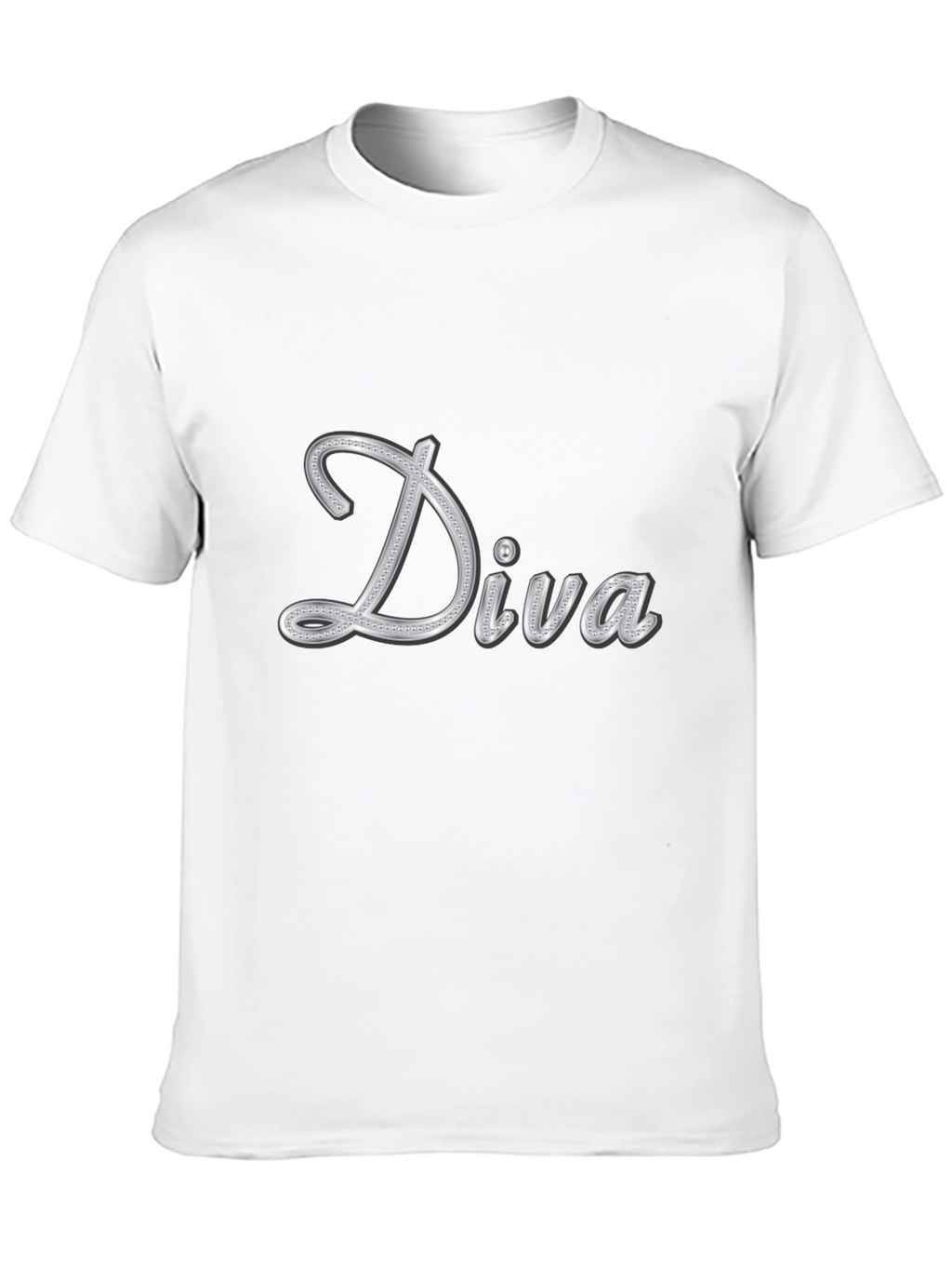 Diva Graphic Tee - Black Casual T-Shirt