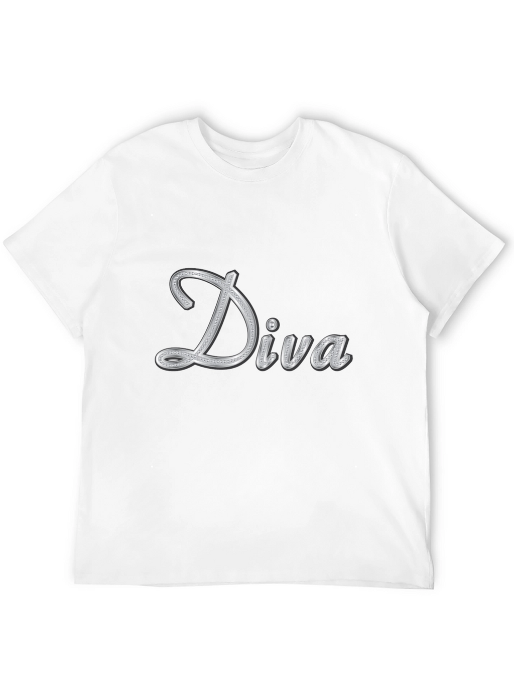 Diva Graphic Tee - Black Casual T-Shirt