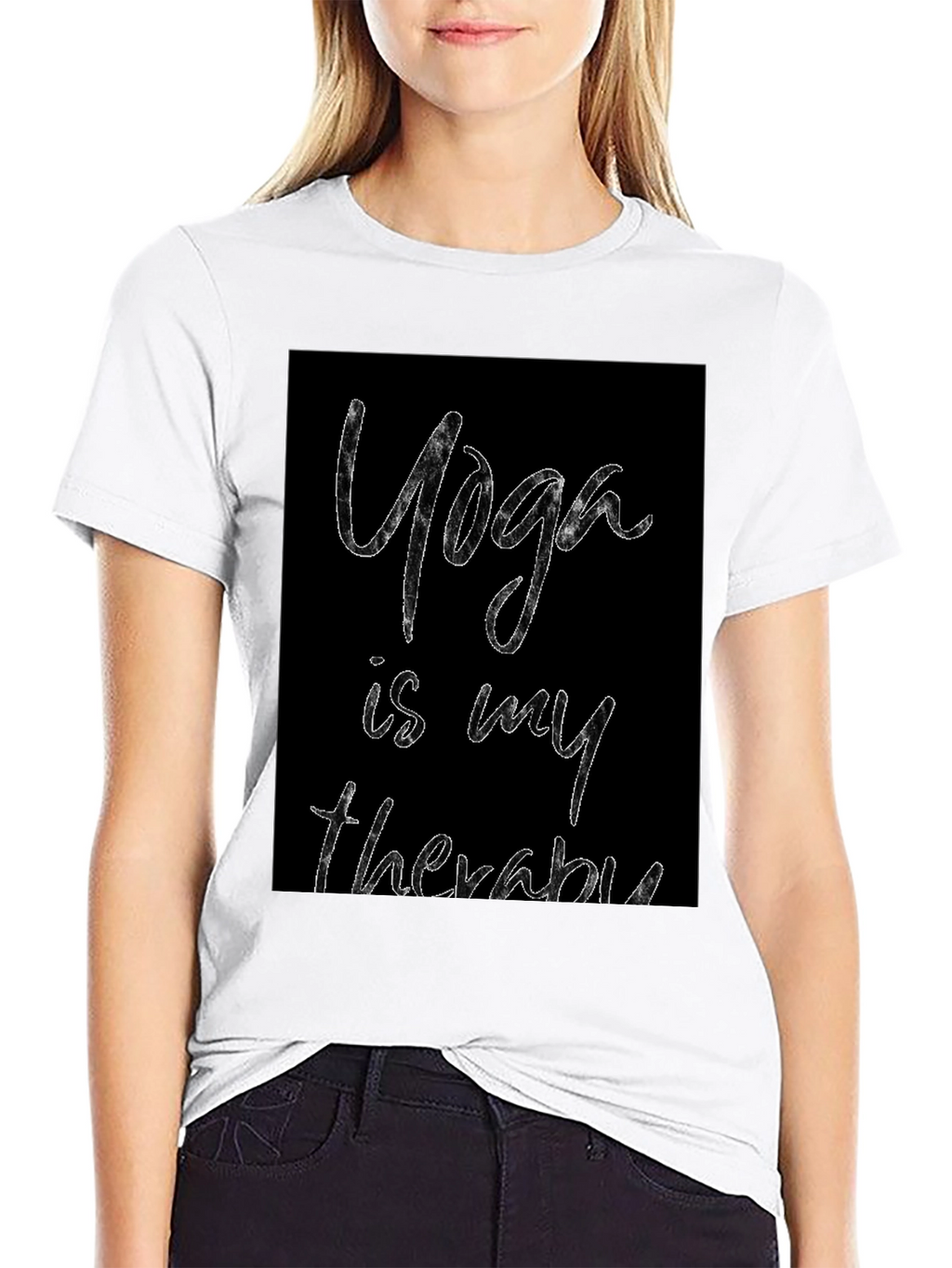 Yoga Therapy Graphic Tee - Black