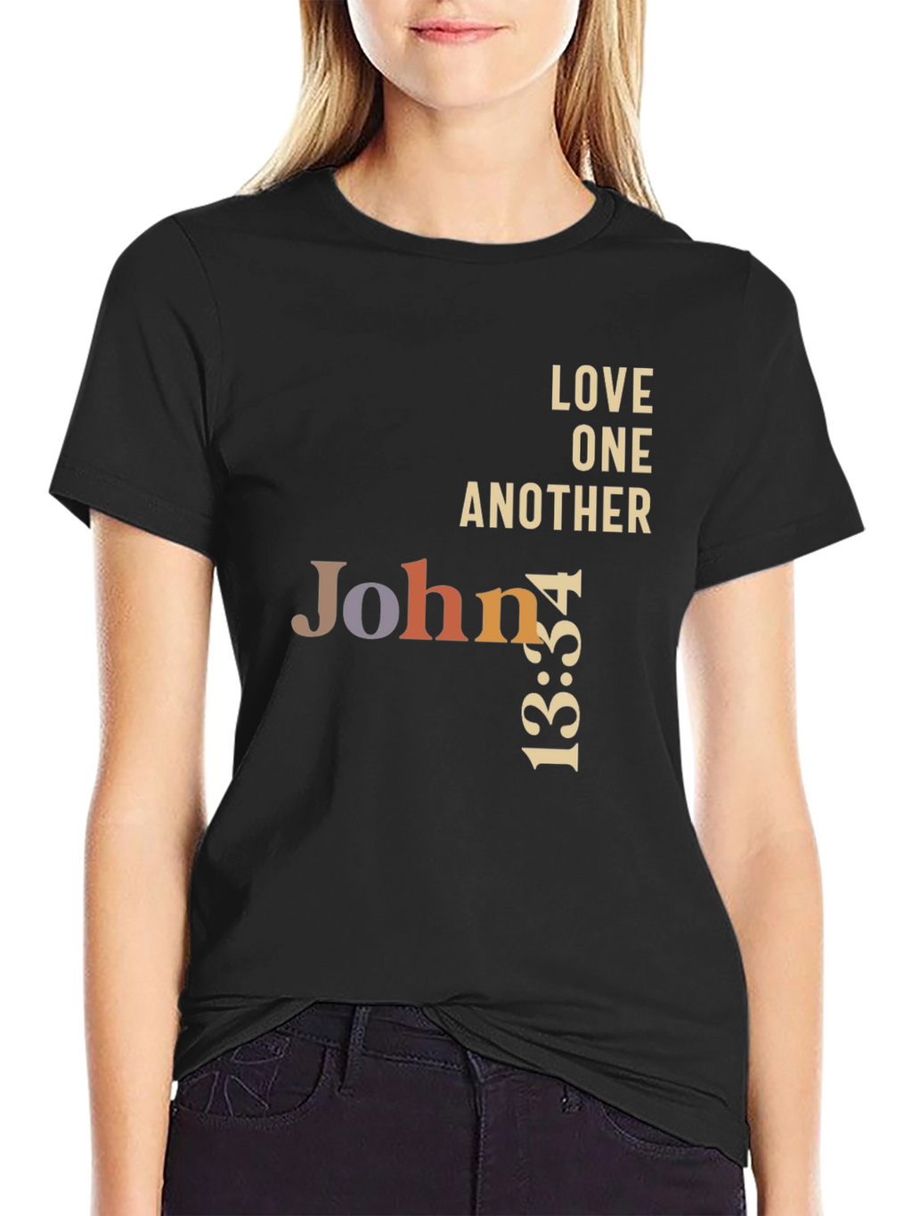 John 13:34 Graphic T-Shirt - Love One Another