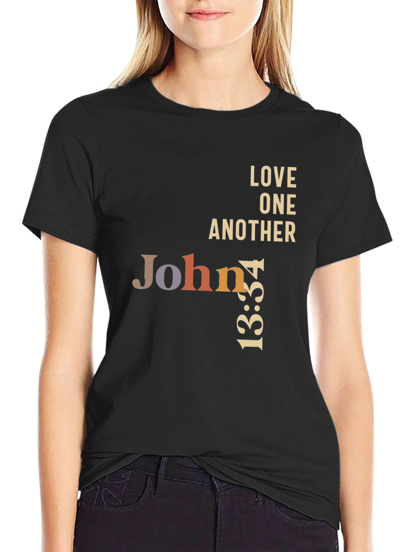 John 13:34 Graphic T-Shirt - Love One Another