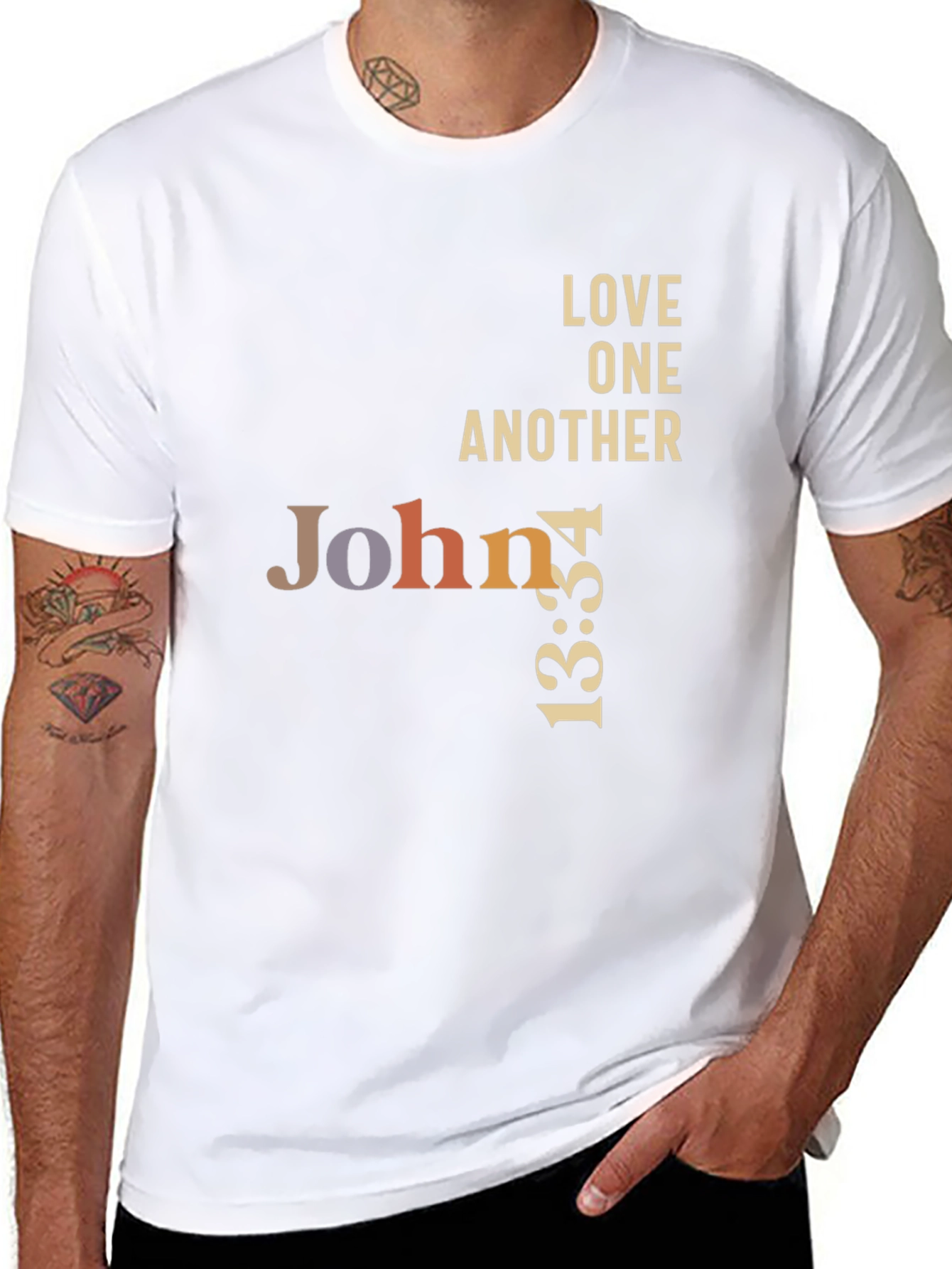 John 13:34 Graphic T-Shirt - Love One Another