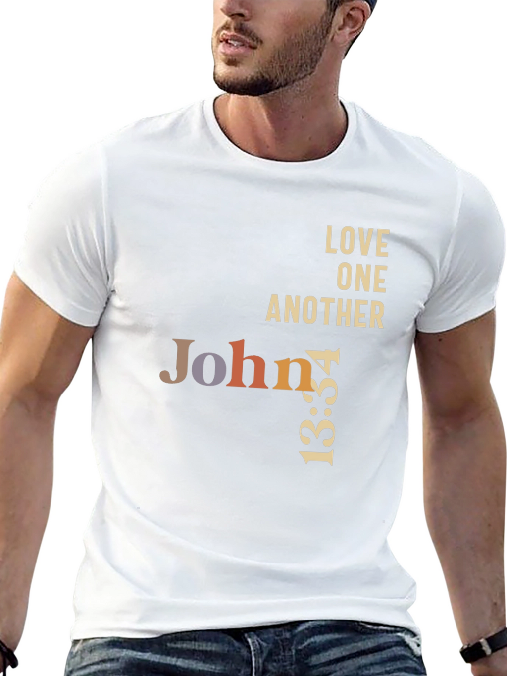 John 13:34 Graphic T-Shirt - Love One Another