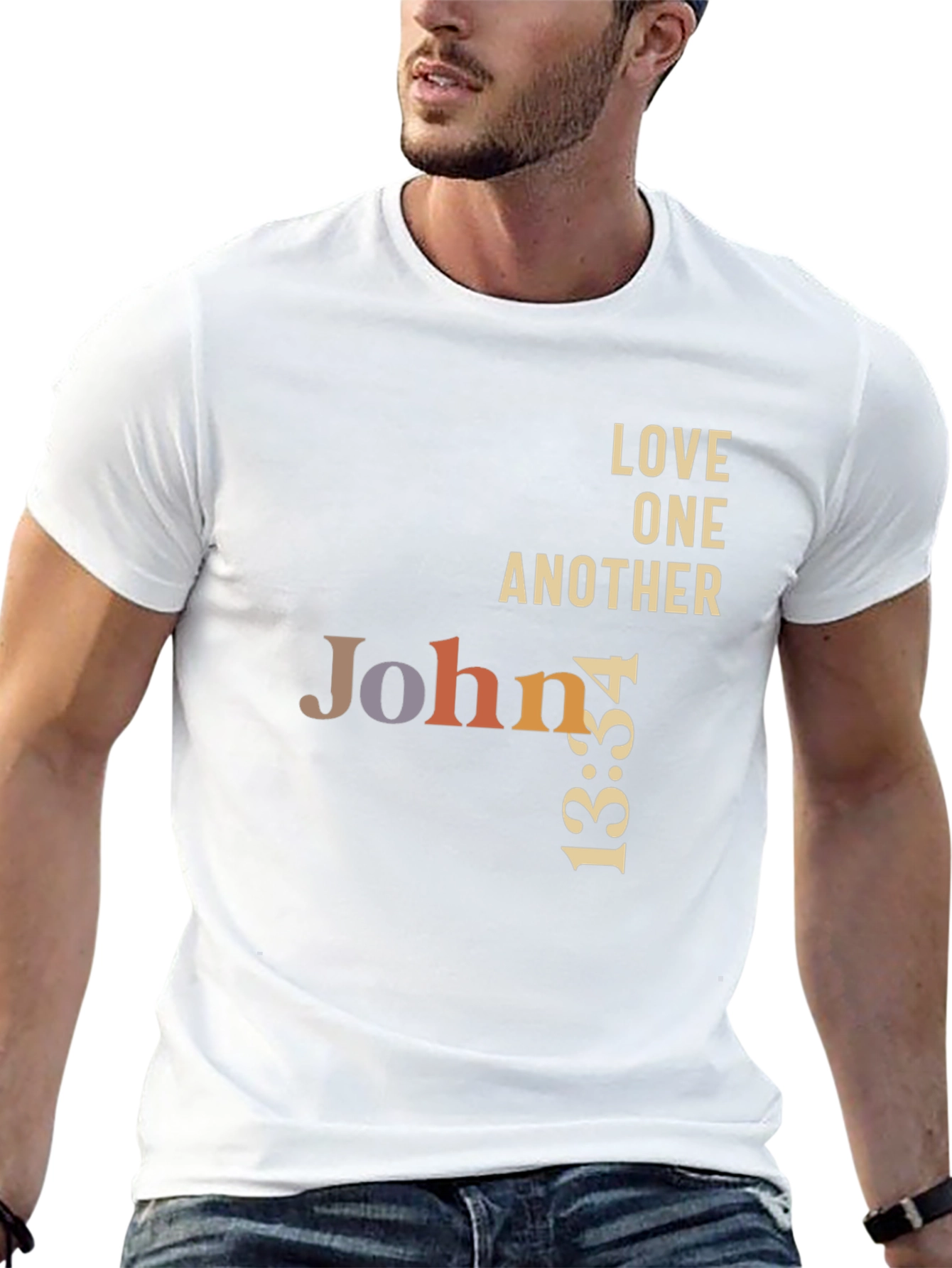 John 13:34 Graphic T-Shirt - Love One Another