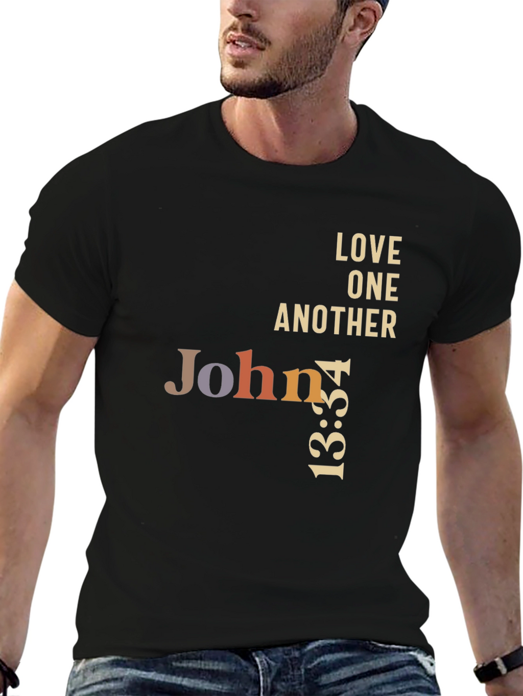 John 13:34 Graphic T-Shirt - Love One Another