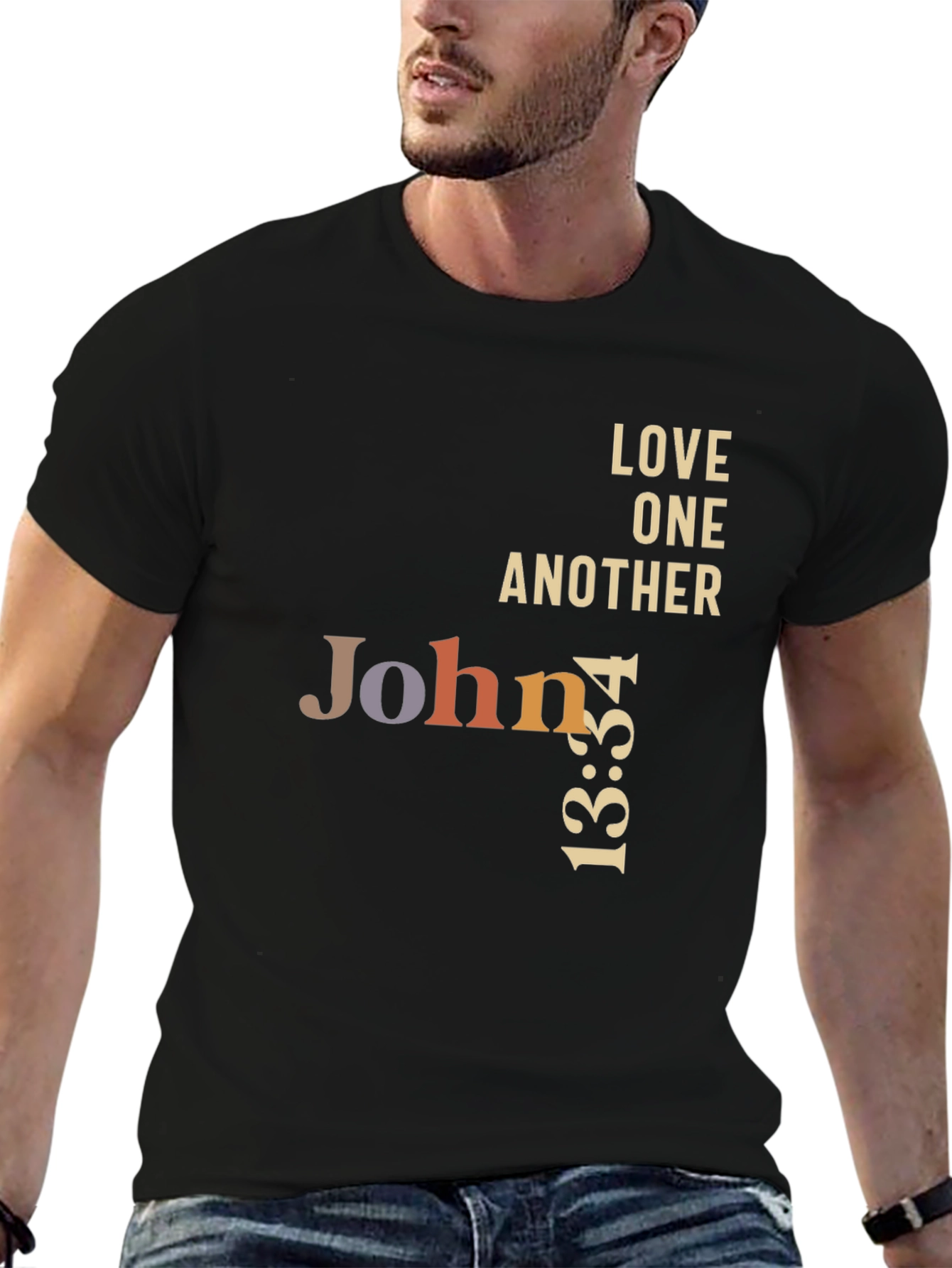 John 13:34 Graphic T-Shirt - Love One Another