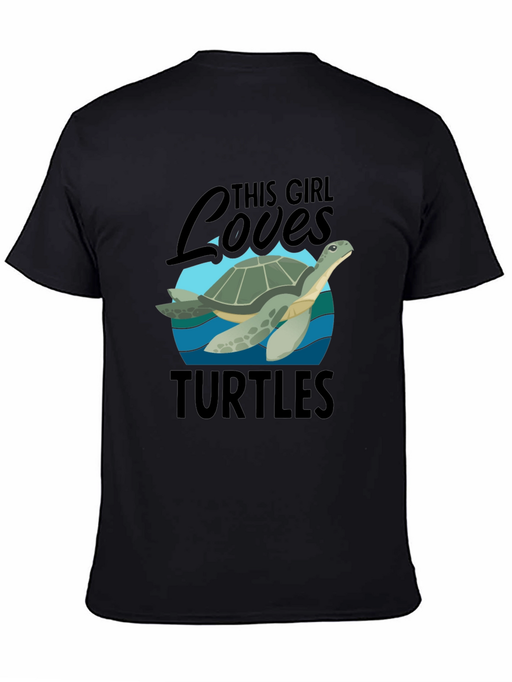 This Girl Loves Turtles Graphic T-Shirt