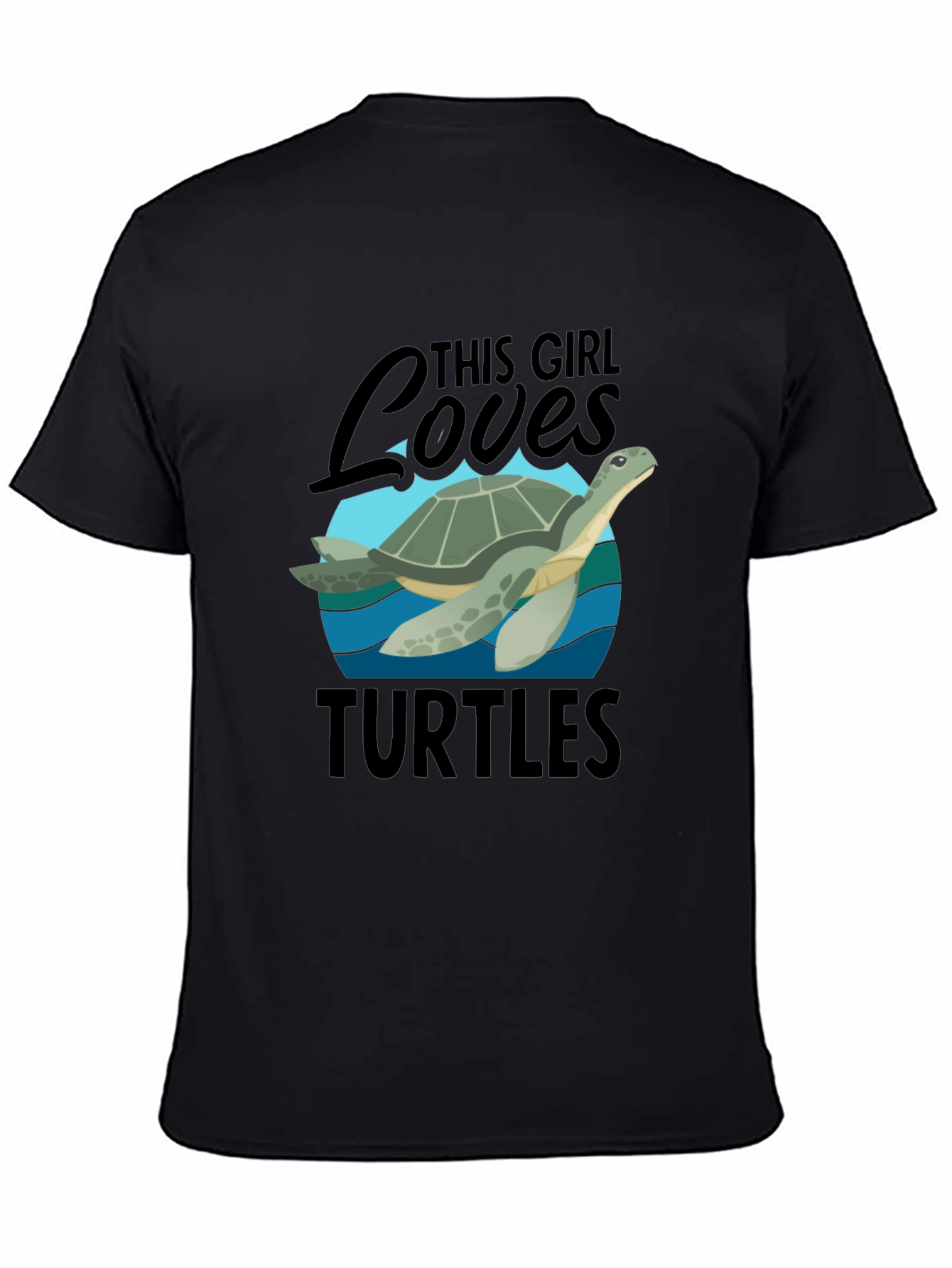 This Girl Loves Turtles Graphic T-Shirt