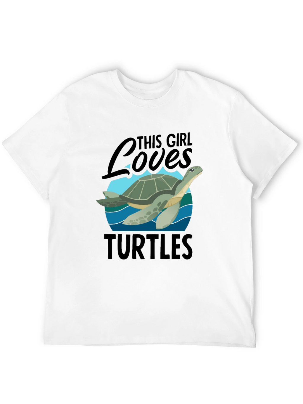 This Girl Loves Turtles Graphic T-Shirt