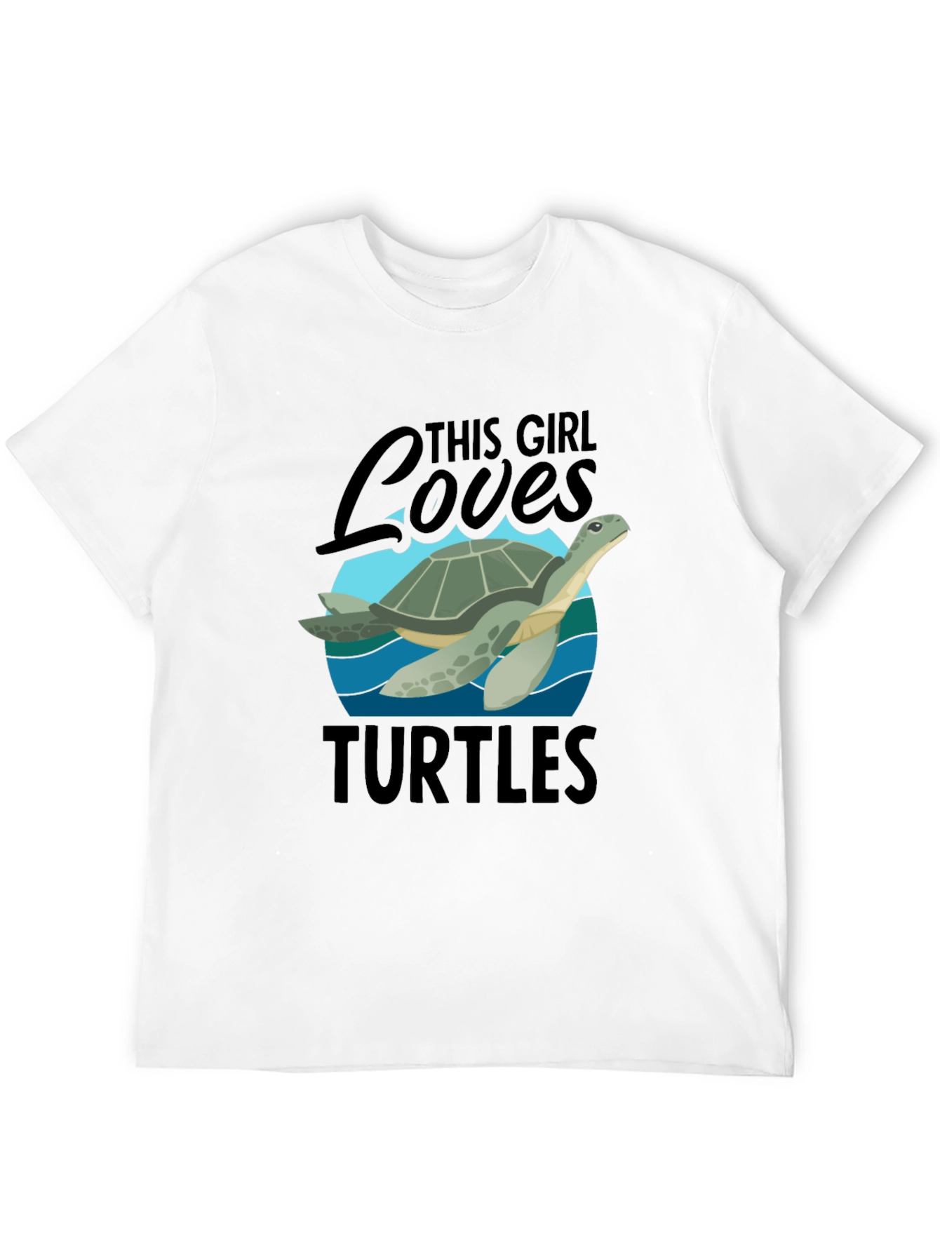 This Girl Loves Turtles Graphic T-Shirt