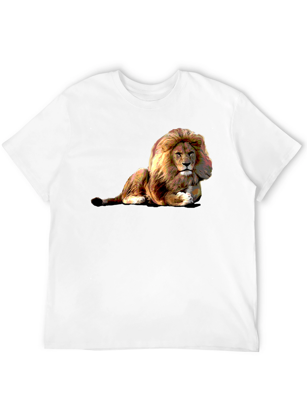 Lion Graphic Black T-Shirt - Wild Style