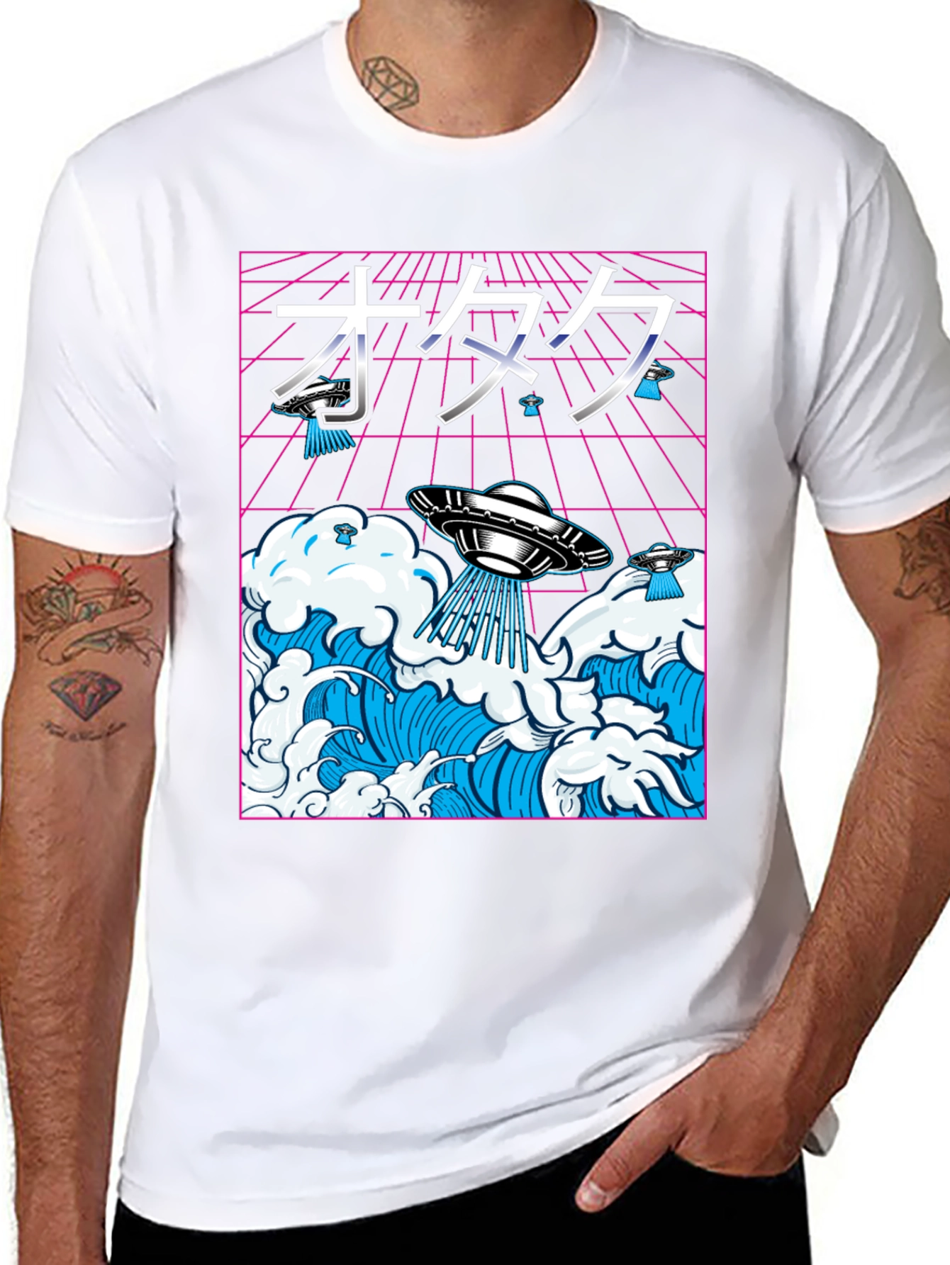 Otaku UFO Waves Graphic Tee