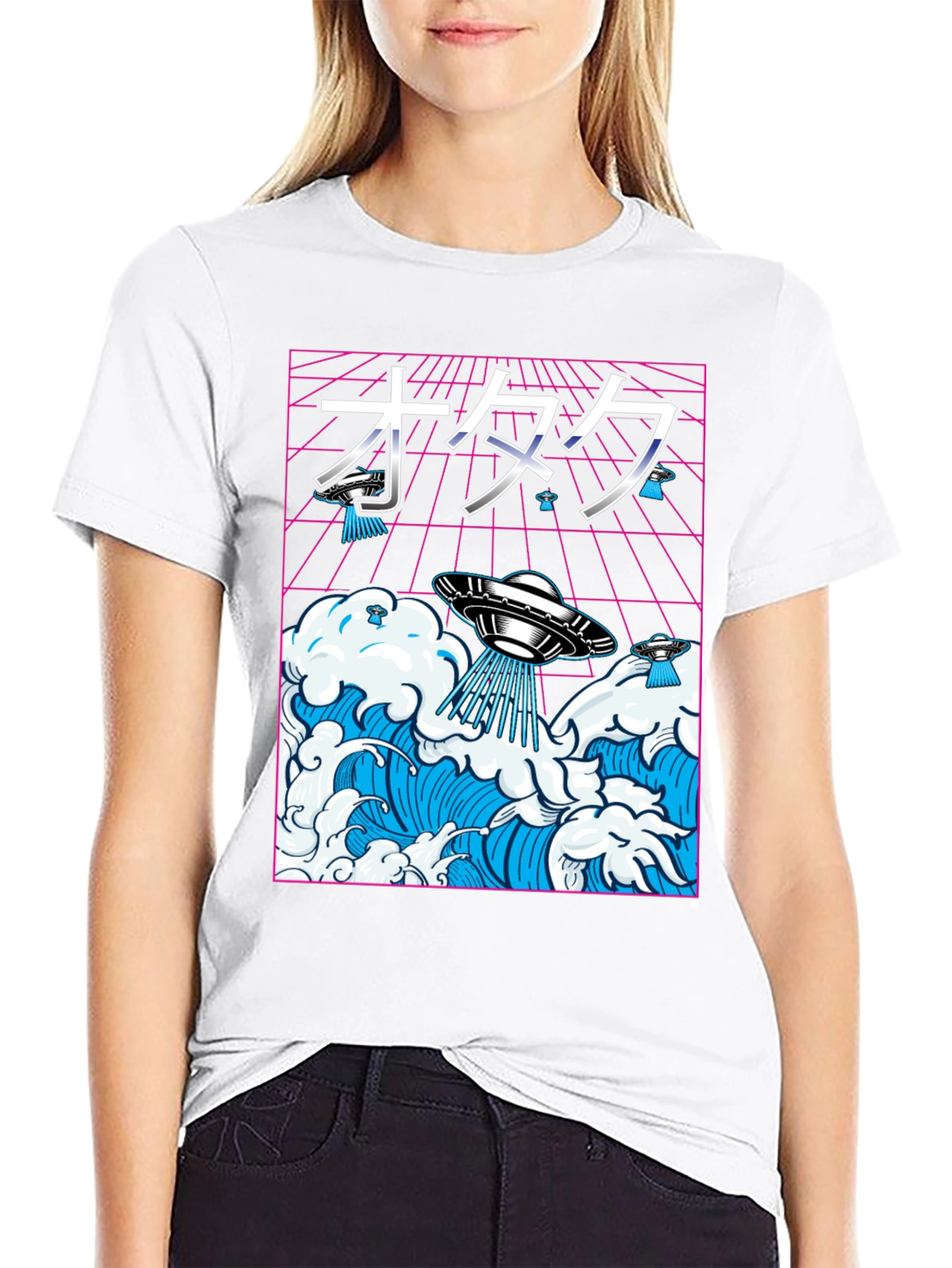 Otaku UFO Waves Graphic Tee
