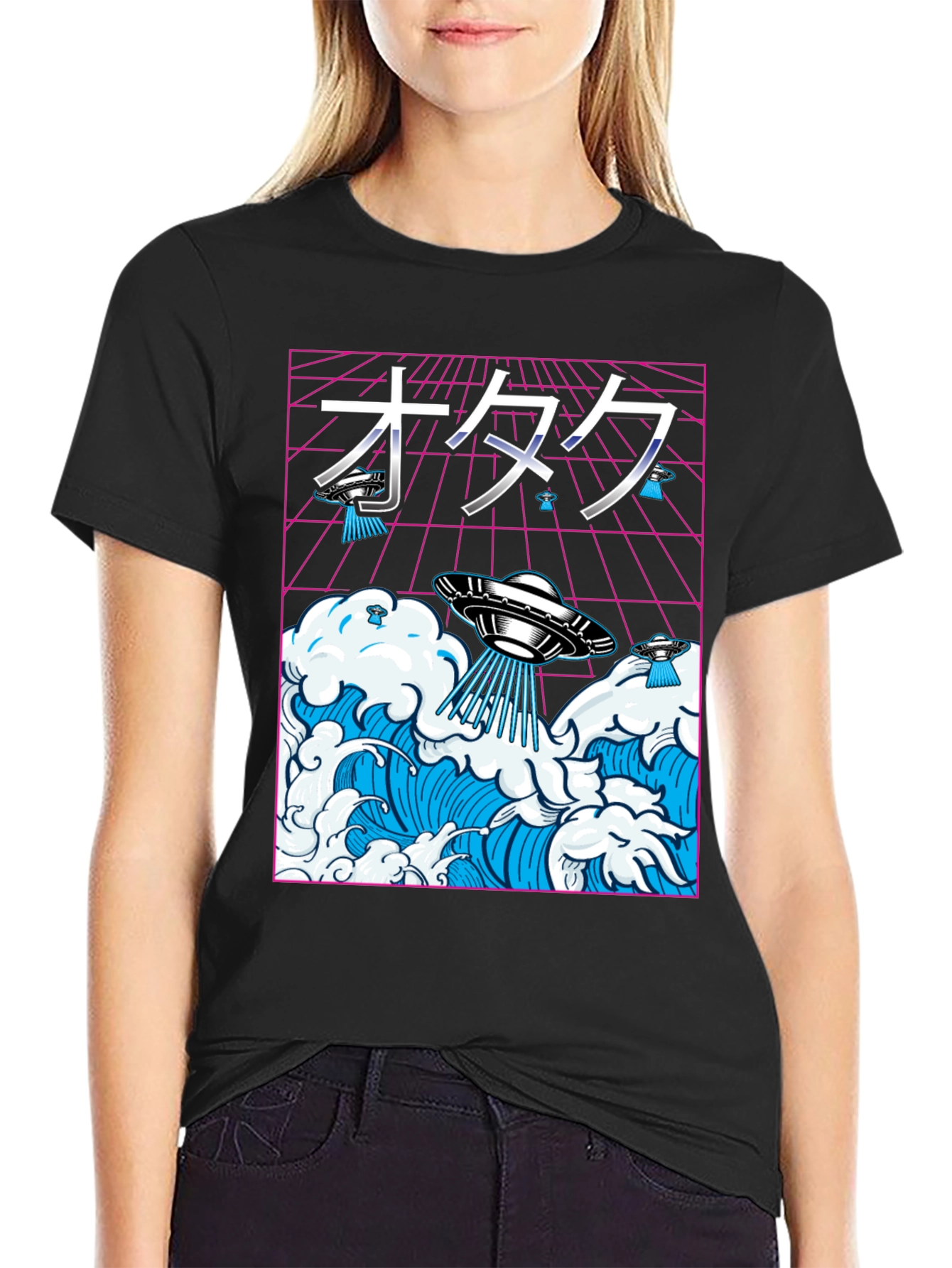 Otaku UFO Waves Graphic Tee