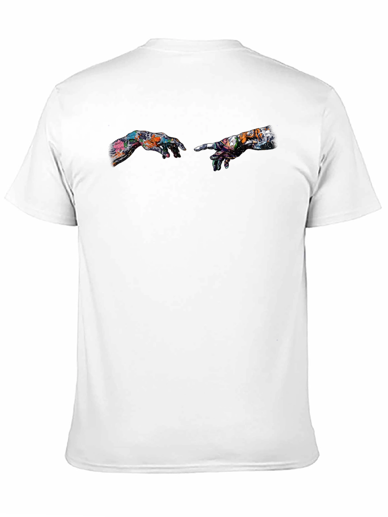 Creation of Adam Art Print Black T-Shirt