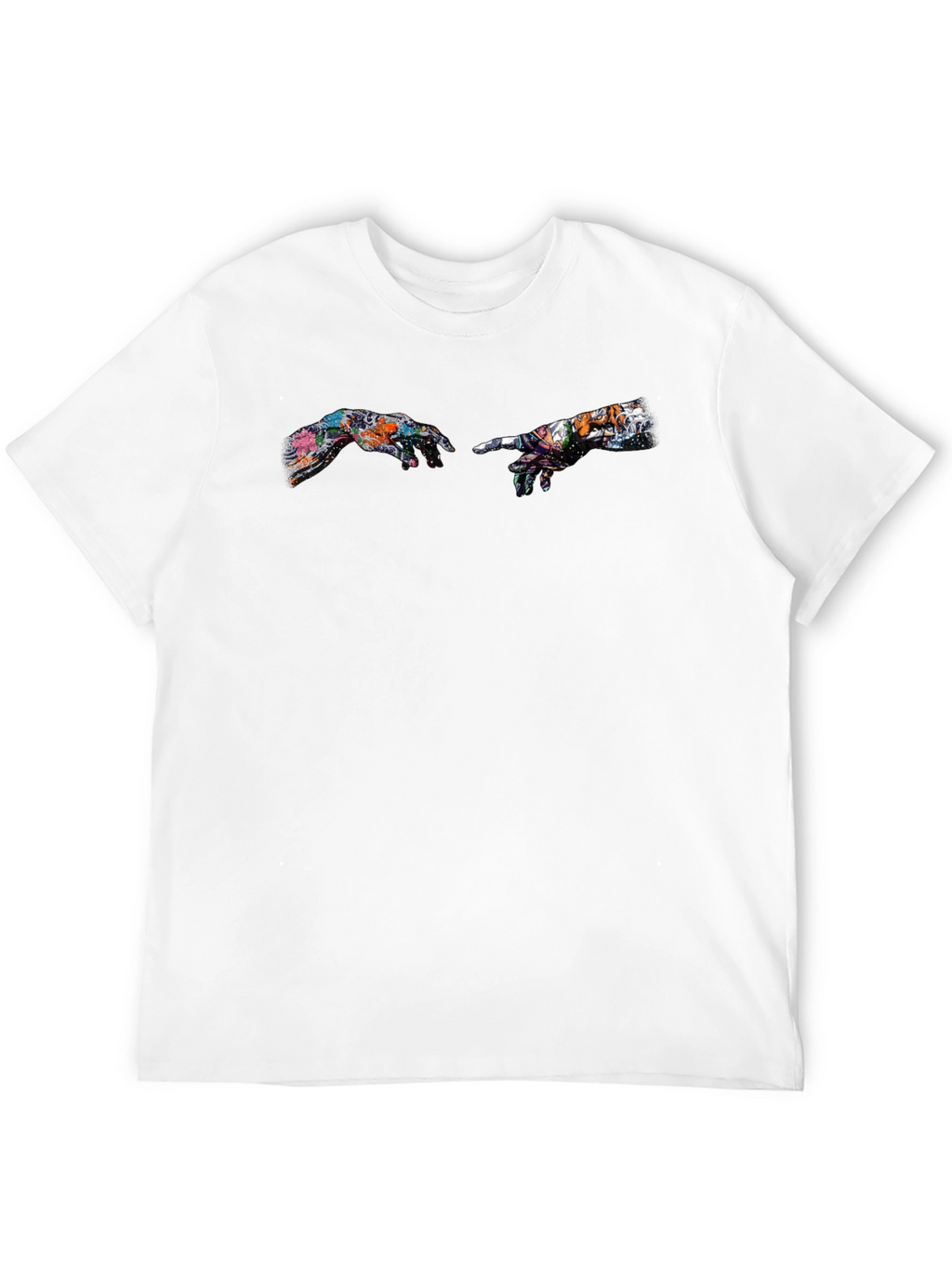Creation of Adam Art Print Black T-Shirt