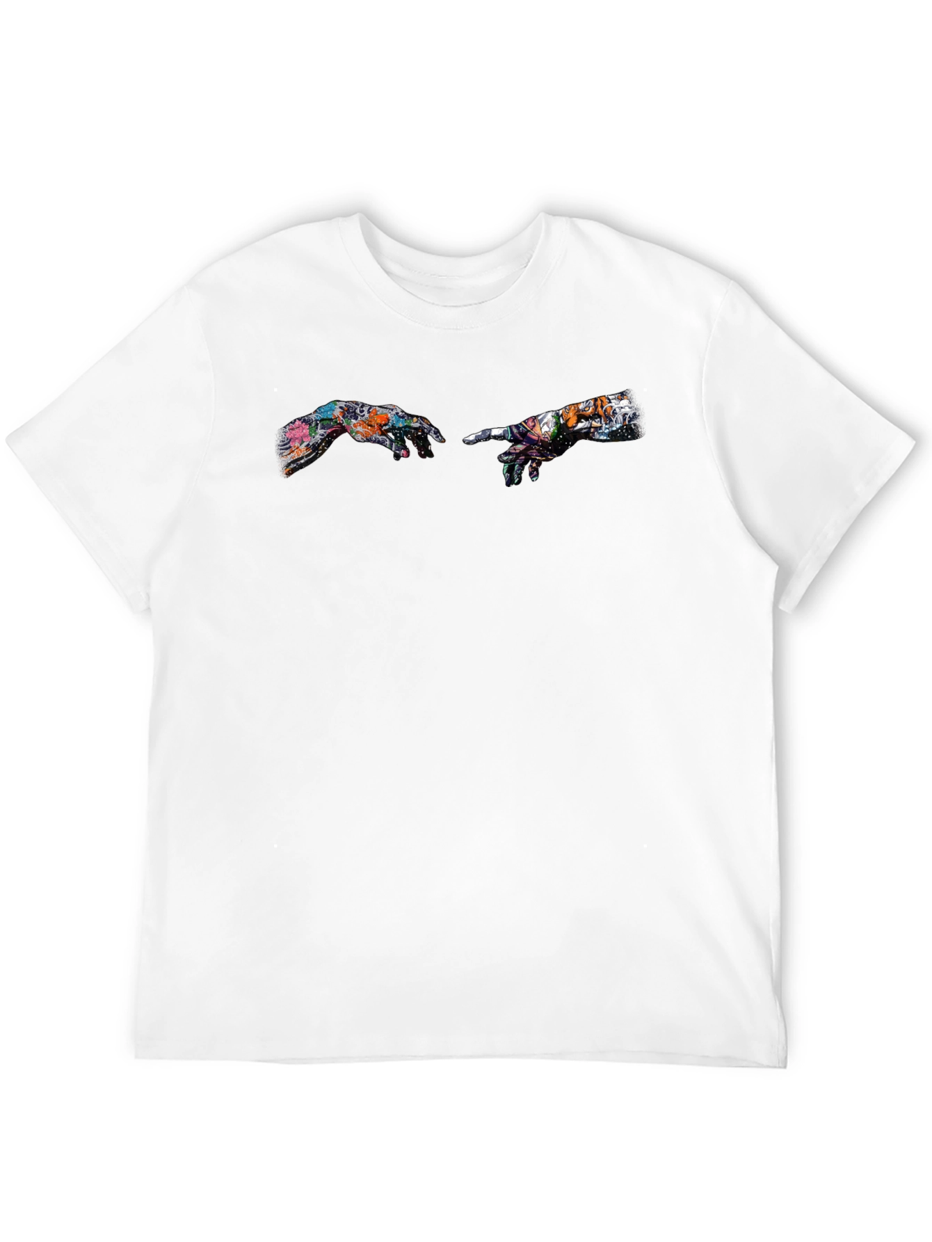 Creation of Adam Art Print Black T-Shirt