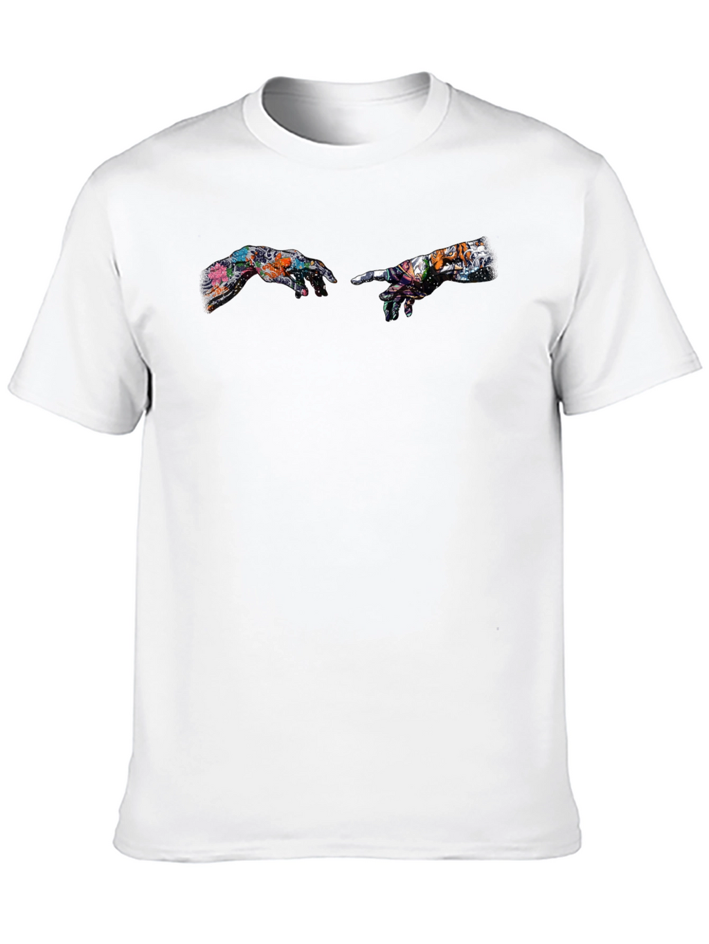 Creation of Adam Art Print Black T-Shirt