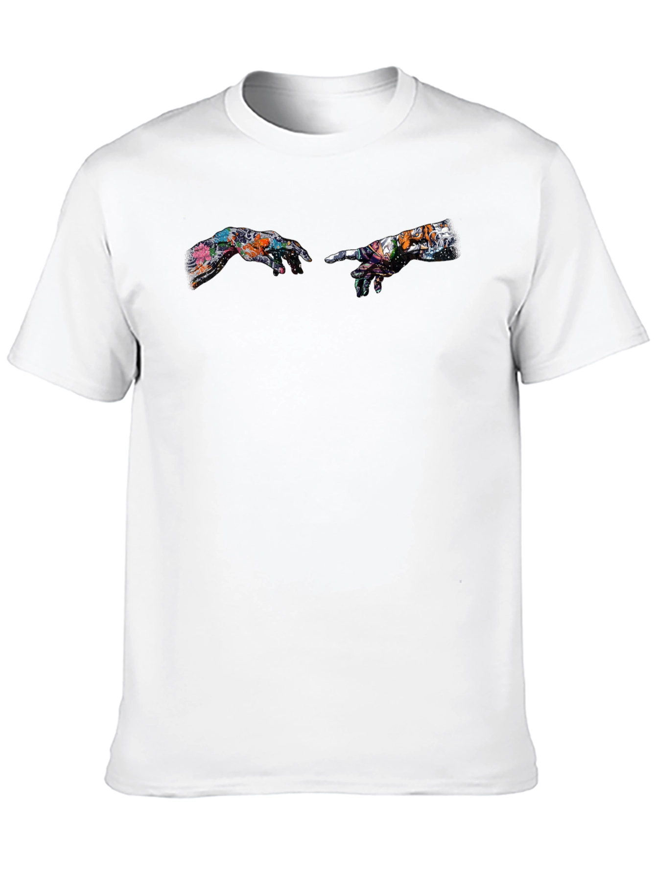 Creation of Adam Art Print Black T-Shirt