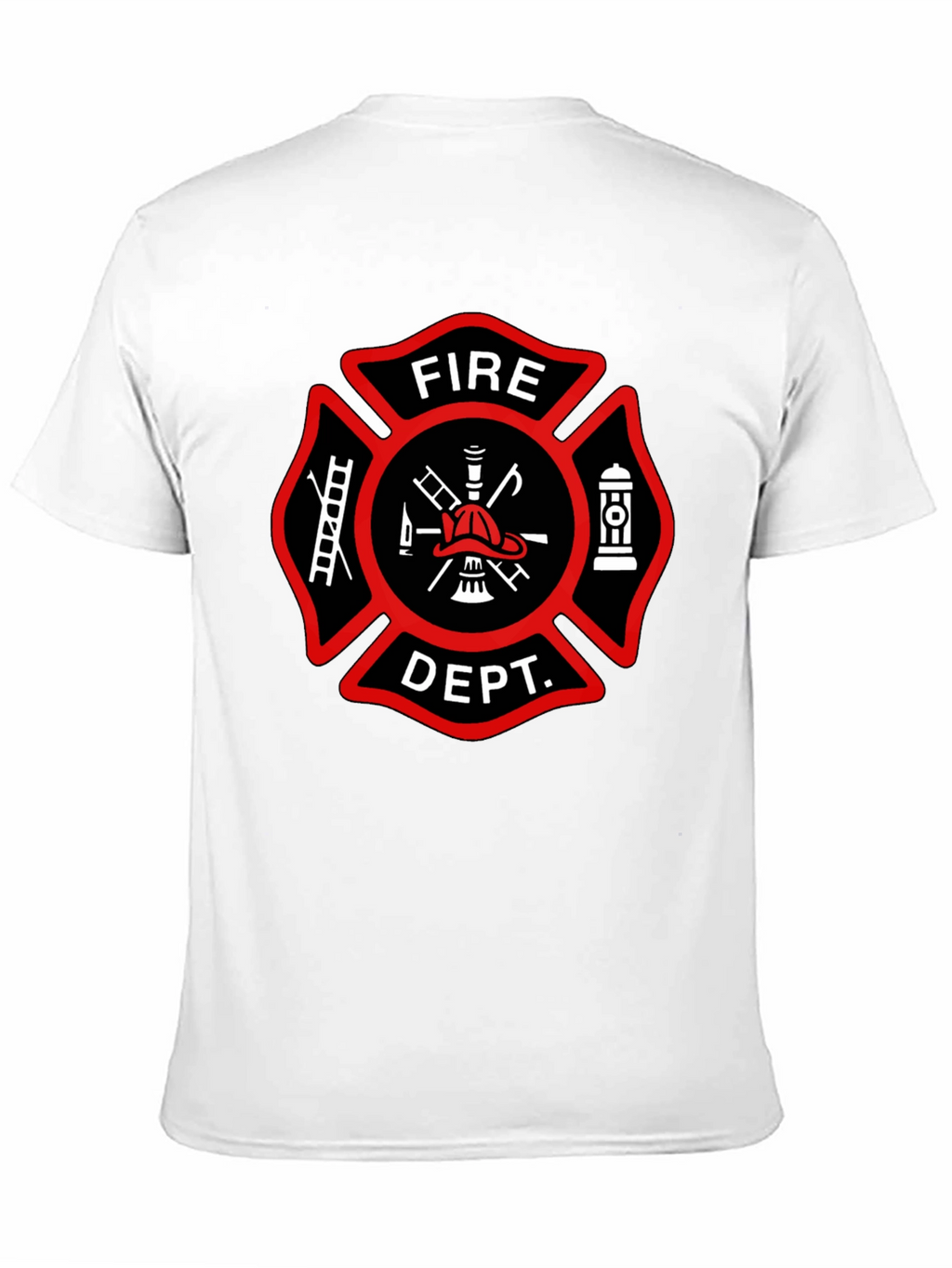 Fire Department T-Shirt Maltese Cross Design