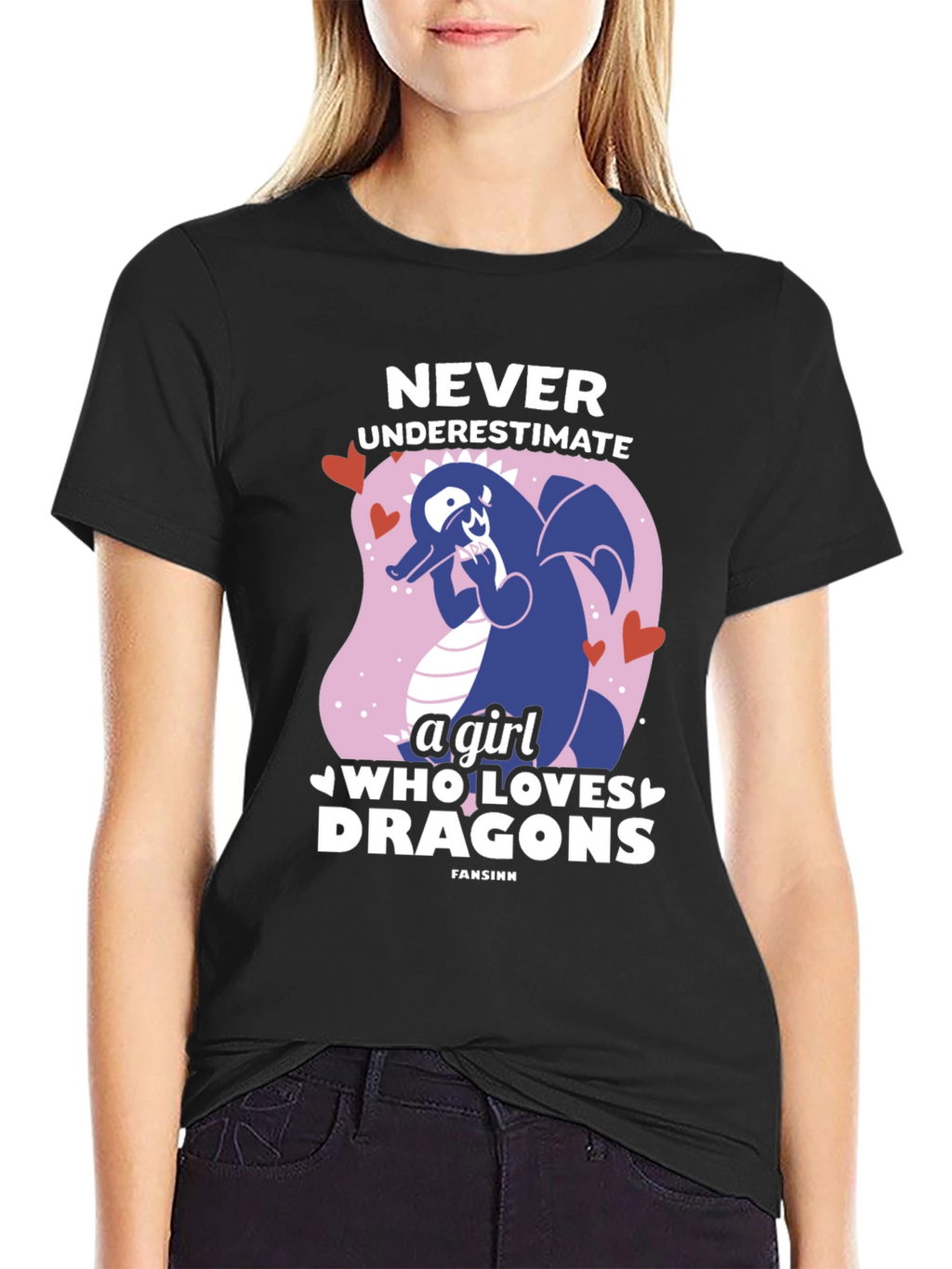 Never Underestimate a Girl Who Loves Dragons T-Shirt
