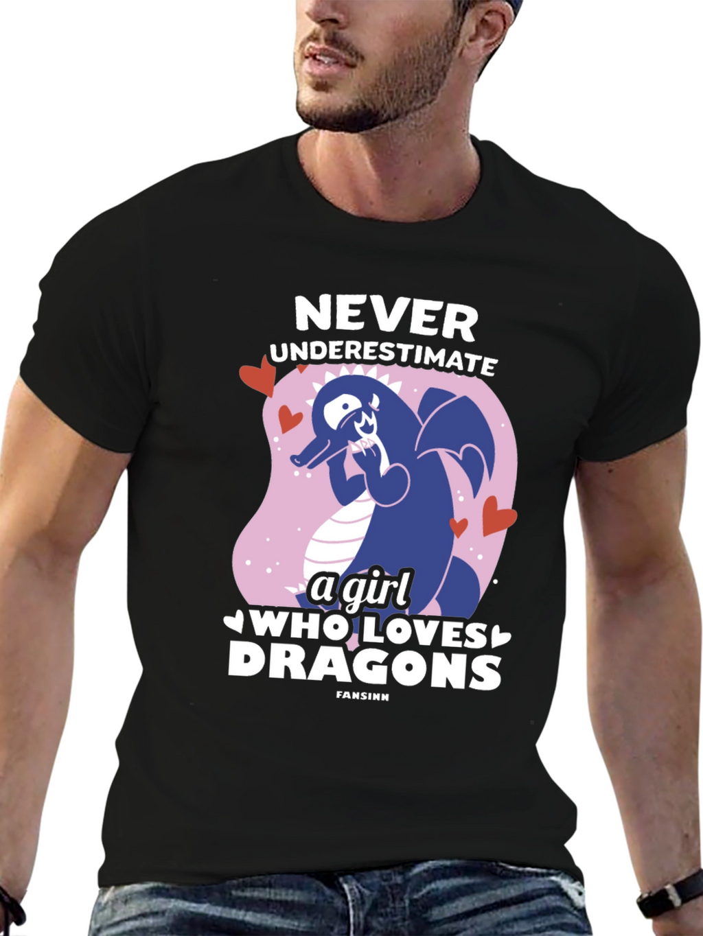 Never Underestimate a Girl Who Loves Dragons T-Shirt