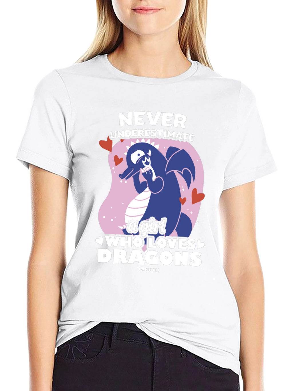 Never Underestimate a Girl Who Loves Dragons T-Shirt