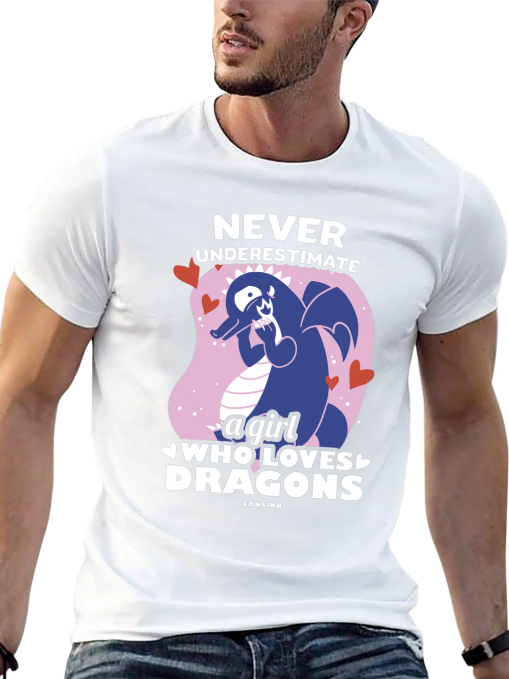 Never Underestimate a Girl Who Loves Dragons T-Shirt