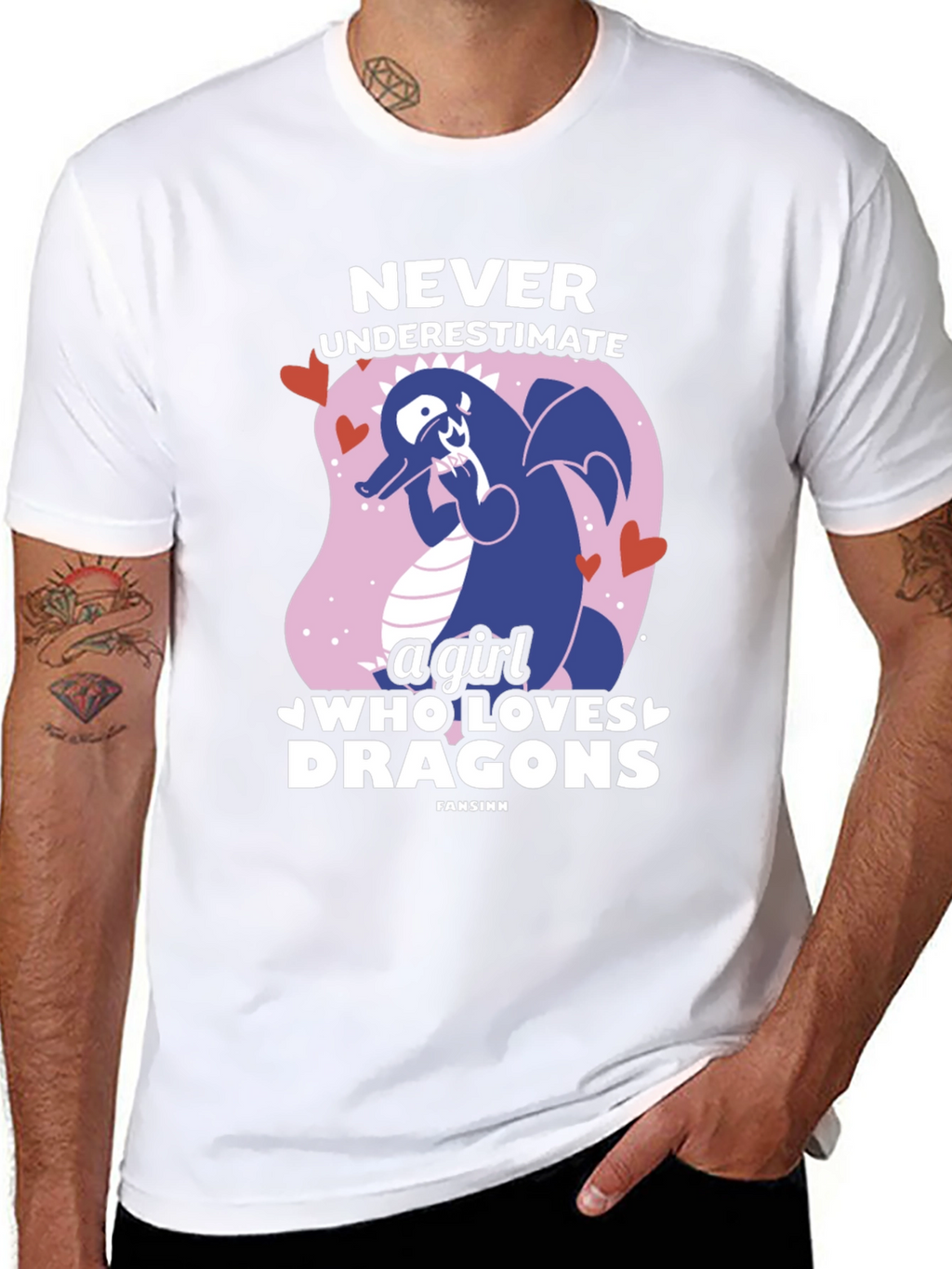 Never Underestimate a Girl Who Loves Dragons T-Shirt