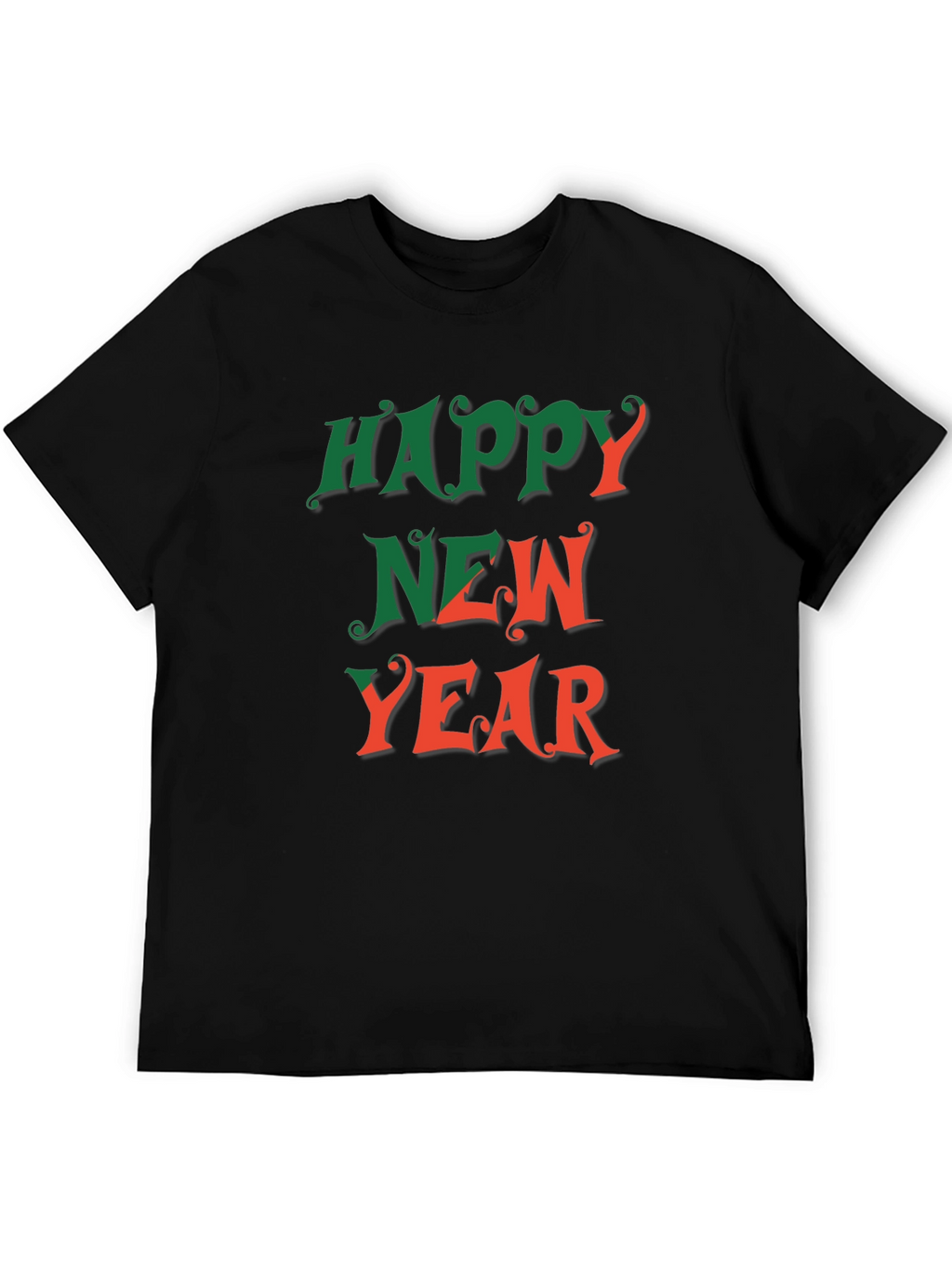 Happy New Year Graphic Tee - Festive Holiday Shirt