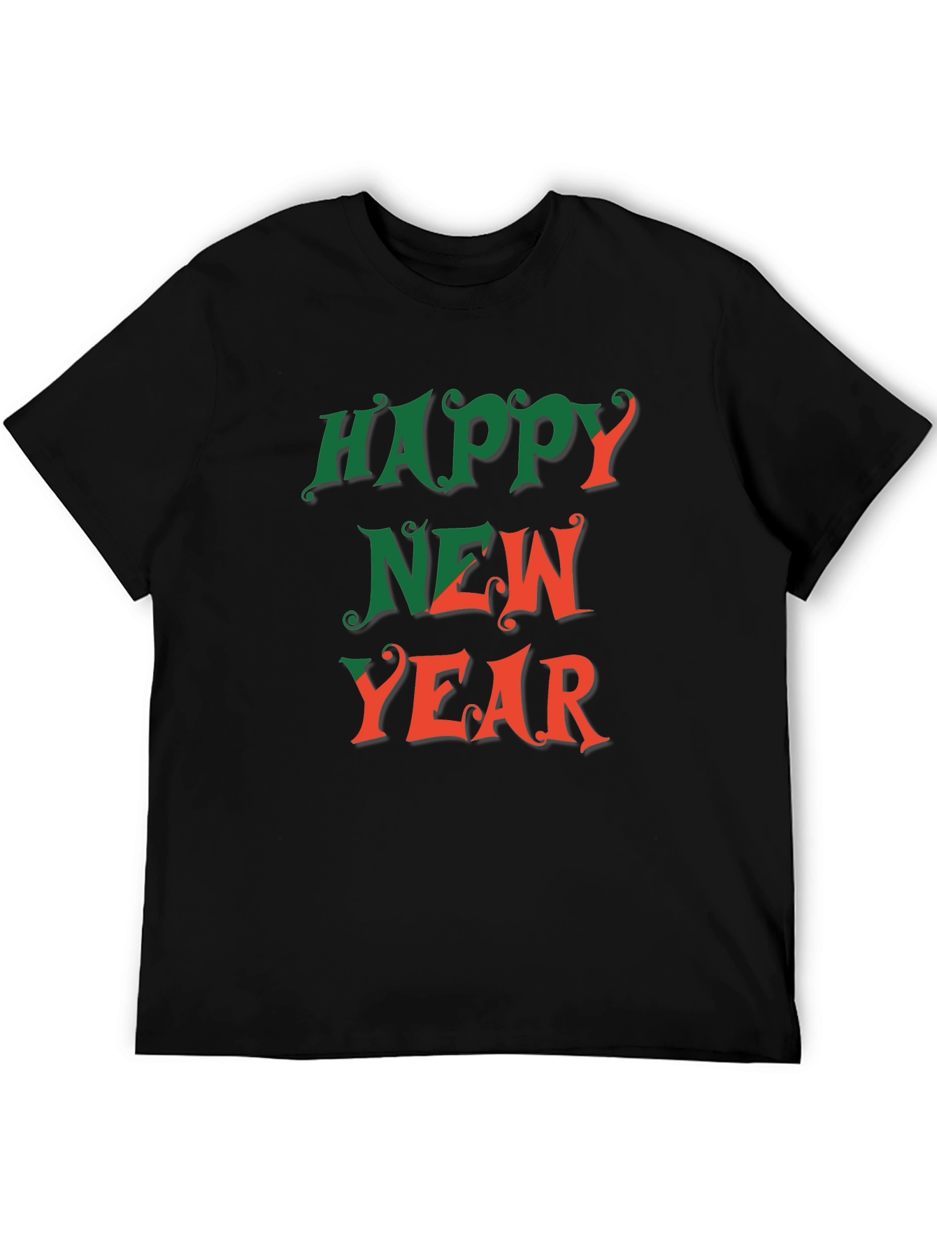 Happy New Year Graphic Tee - Festive Holiday Shirt