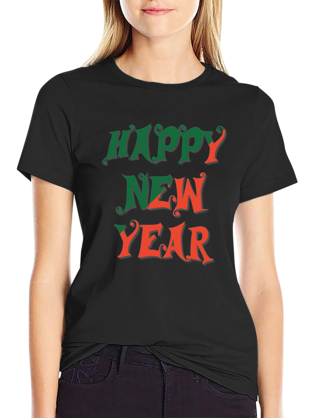 Happy New Year Graphic Tee - Festive Holiday Shirt