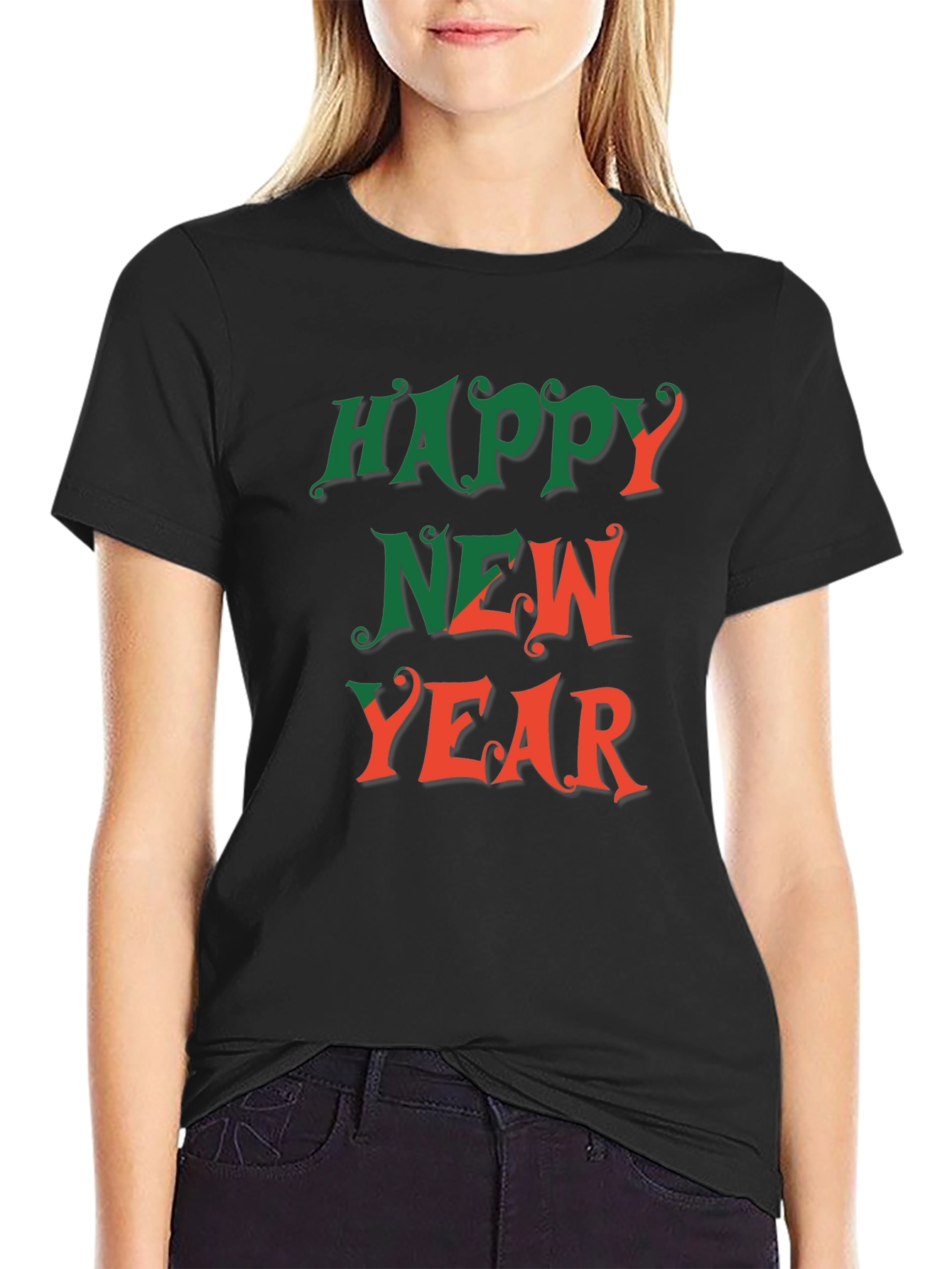 Happy New Year Graphic Tee - Festive Holiday Shirt