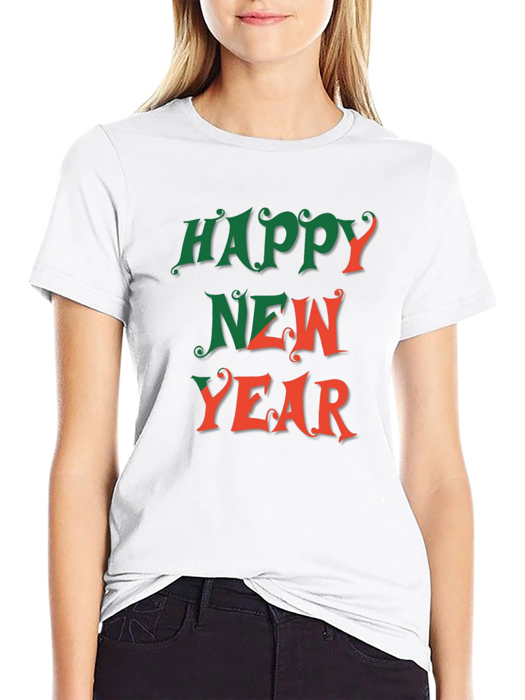Happy New Year Graphic Tee - Festive Holiday Shirt