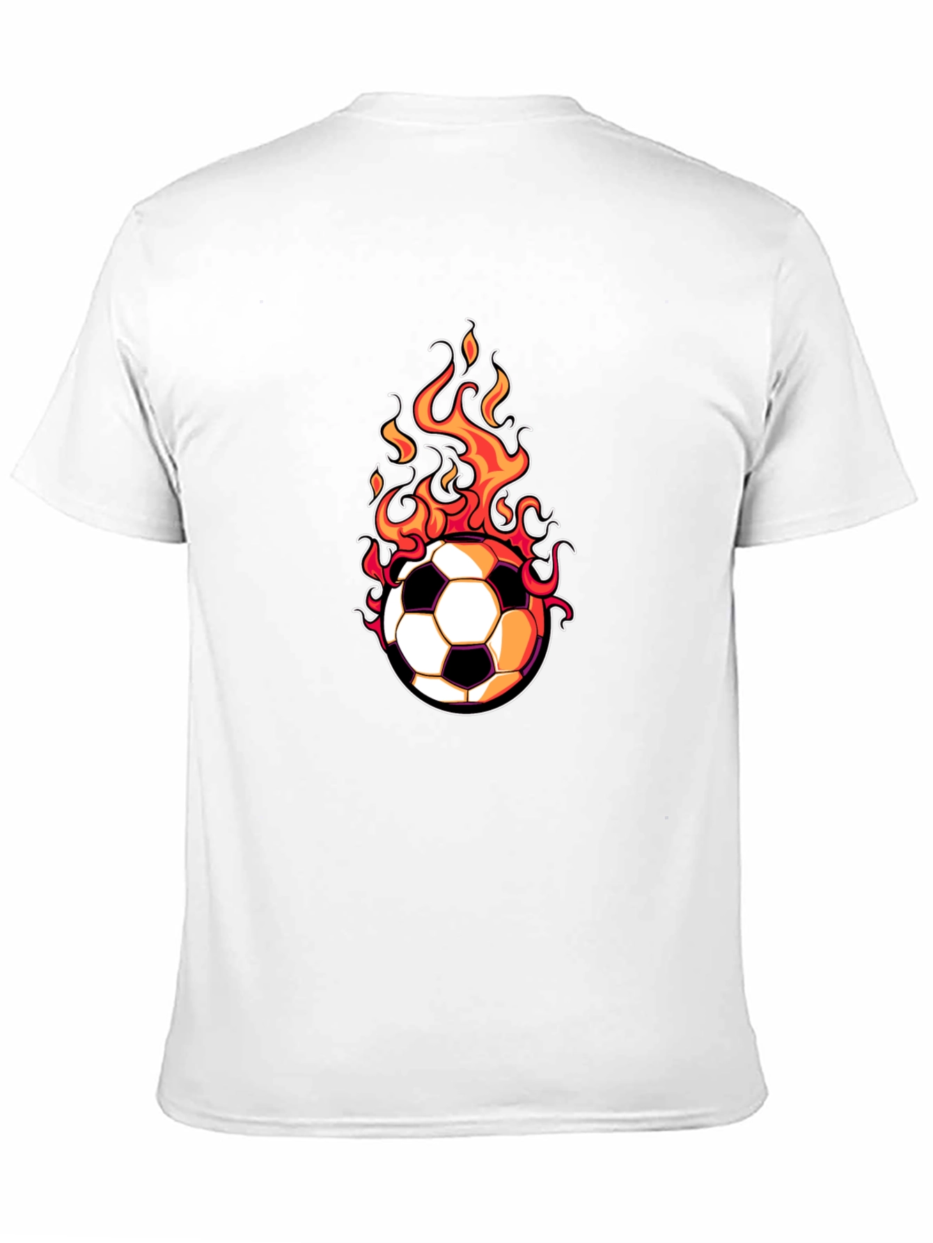 Flaming Soccer Ball Graphic Tee