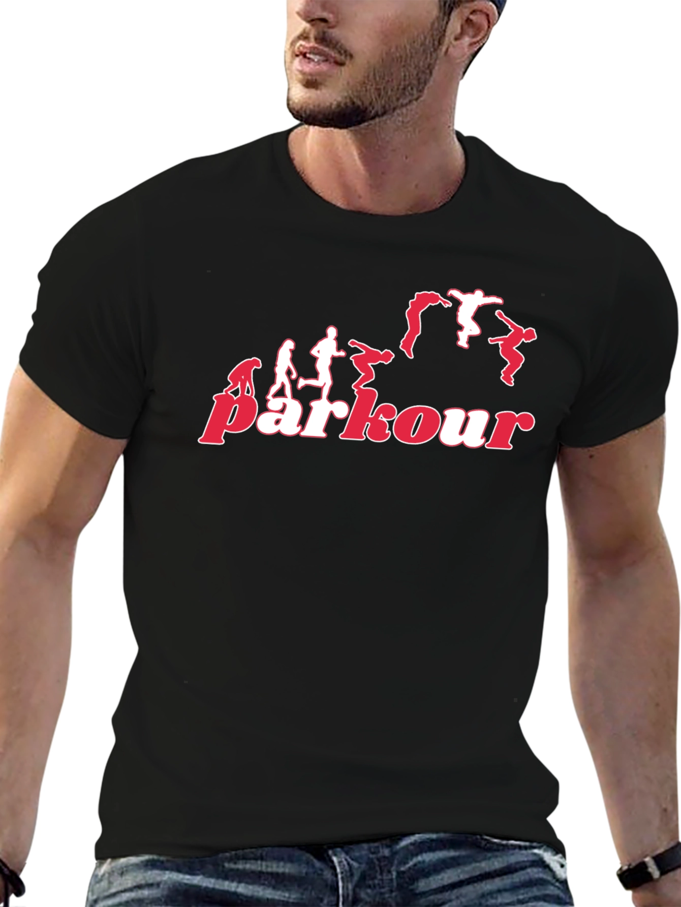 Parkour Evolution Black T-Shirt