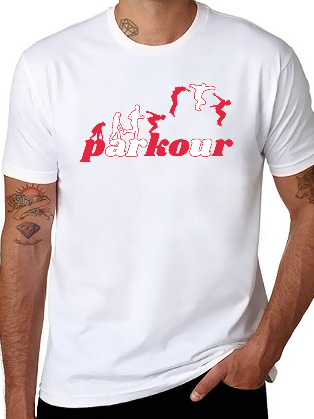 Parkour Evolution Black T-Shirt