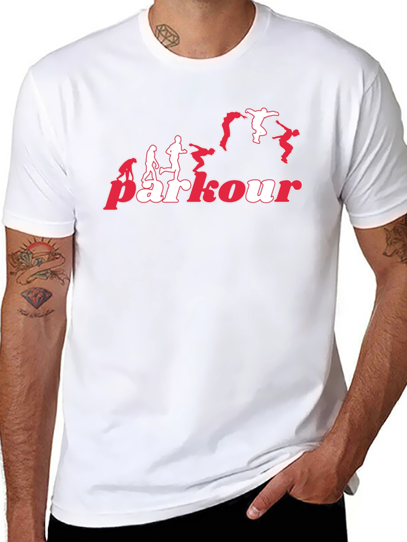Parkour Evolution Black T-Shirt