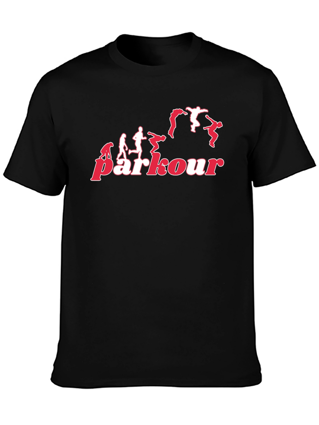 Parkour Evolution Black T-Shirt