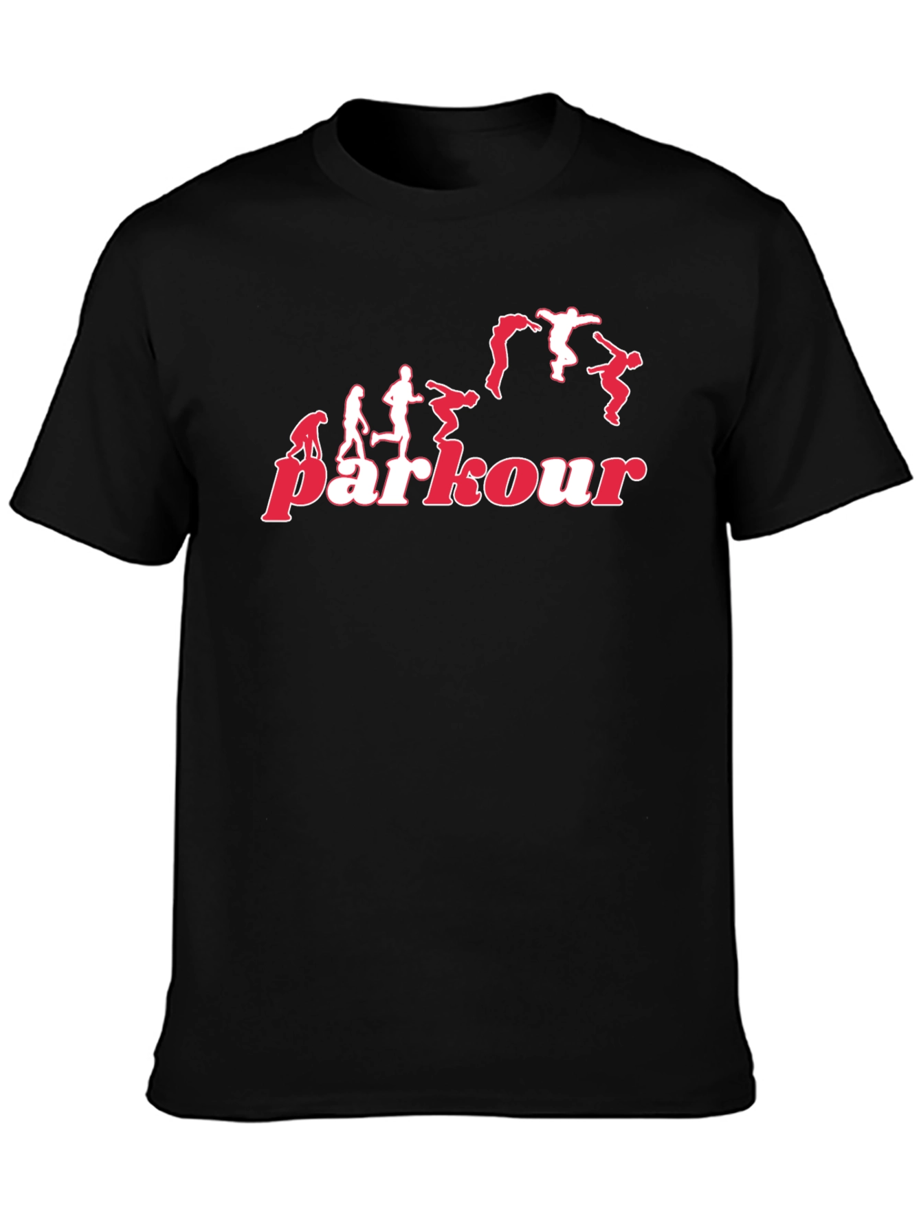 Parkour Evolution Black T-Shirt