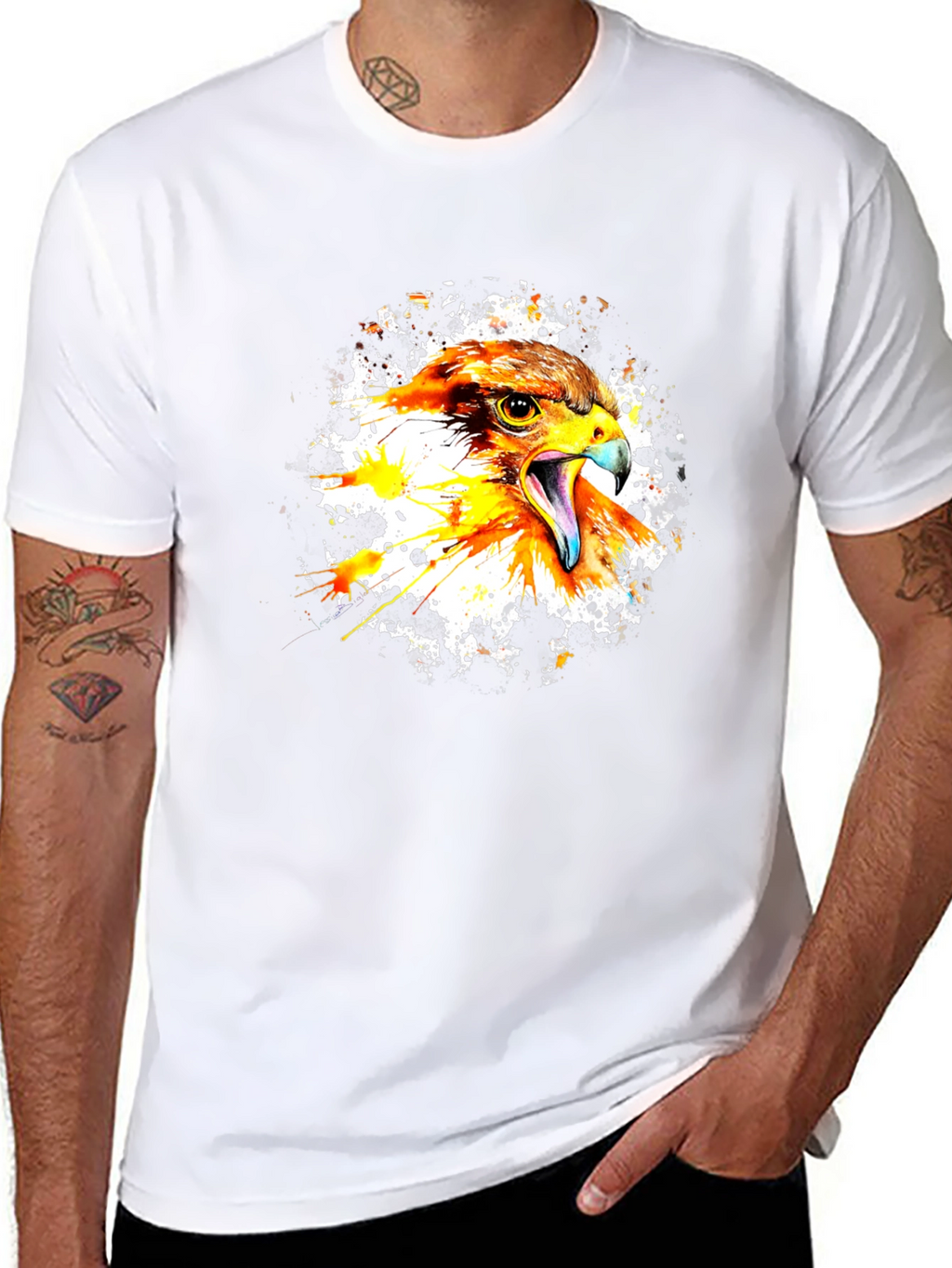 Eagle Splash Graphic Tee - Bold Style