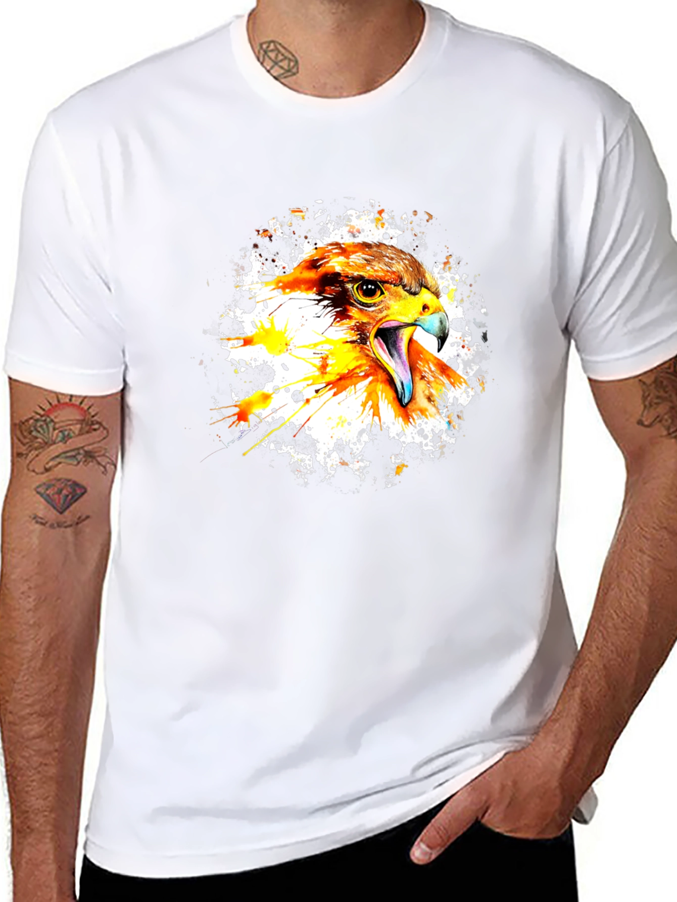 Eagle Splash Graphic Tee - Bold Style