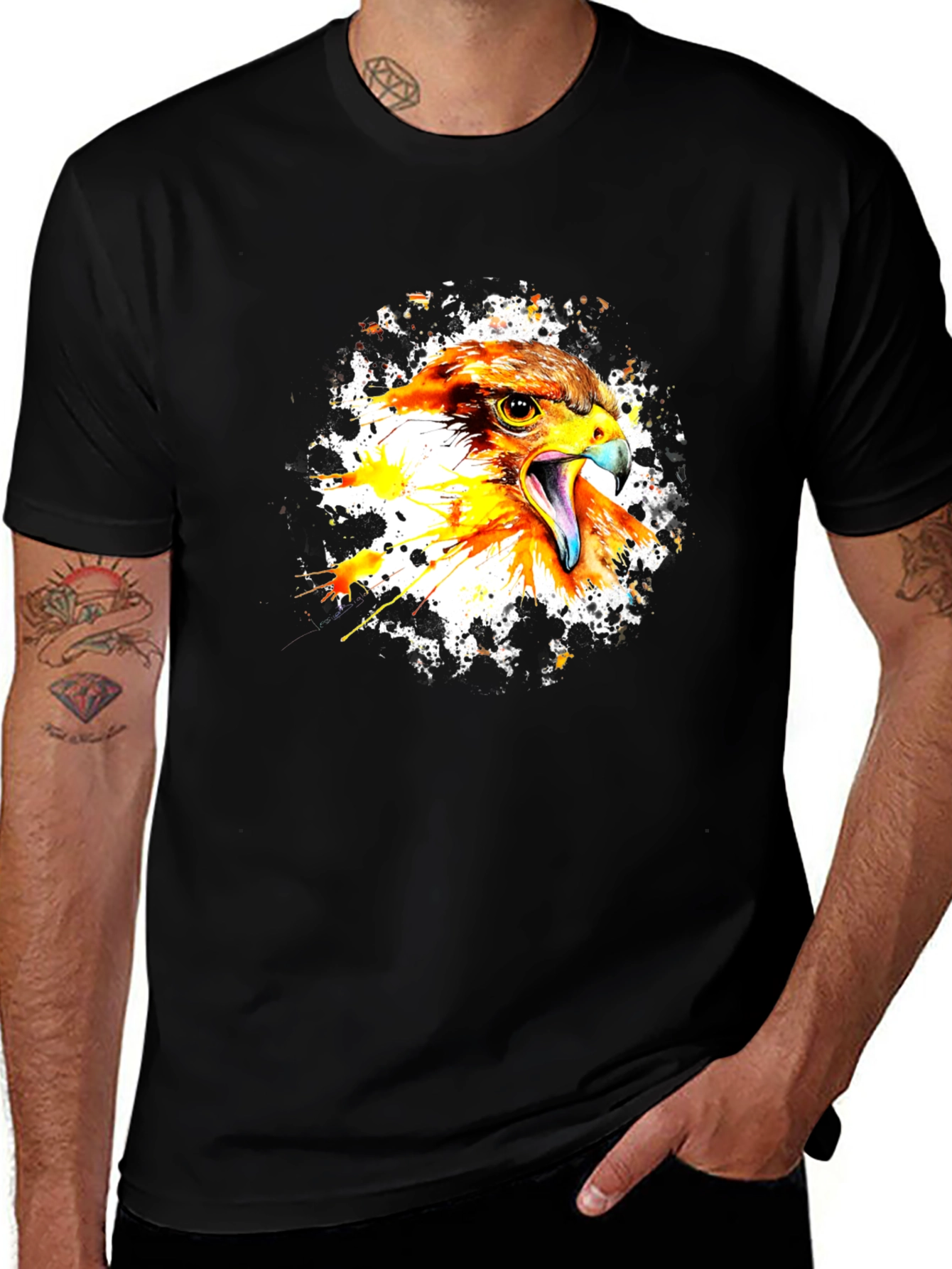 Eagle Splash Graphic Tee - Bold Style
